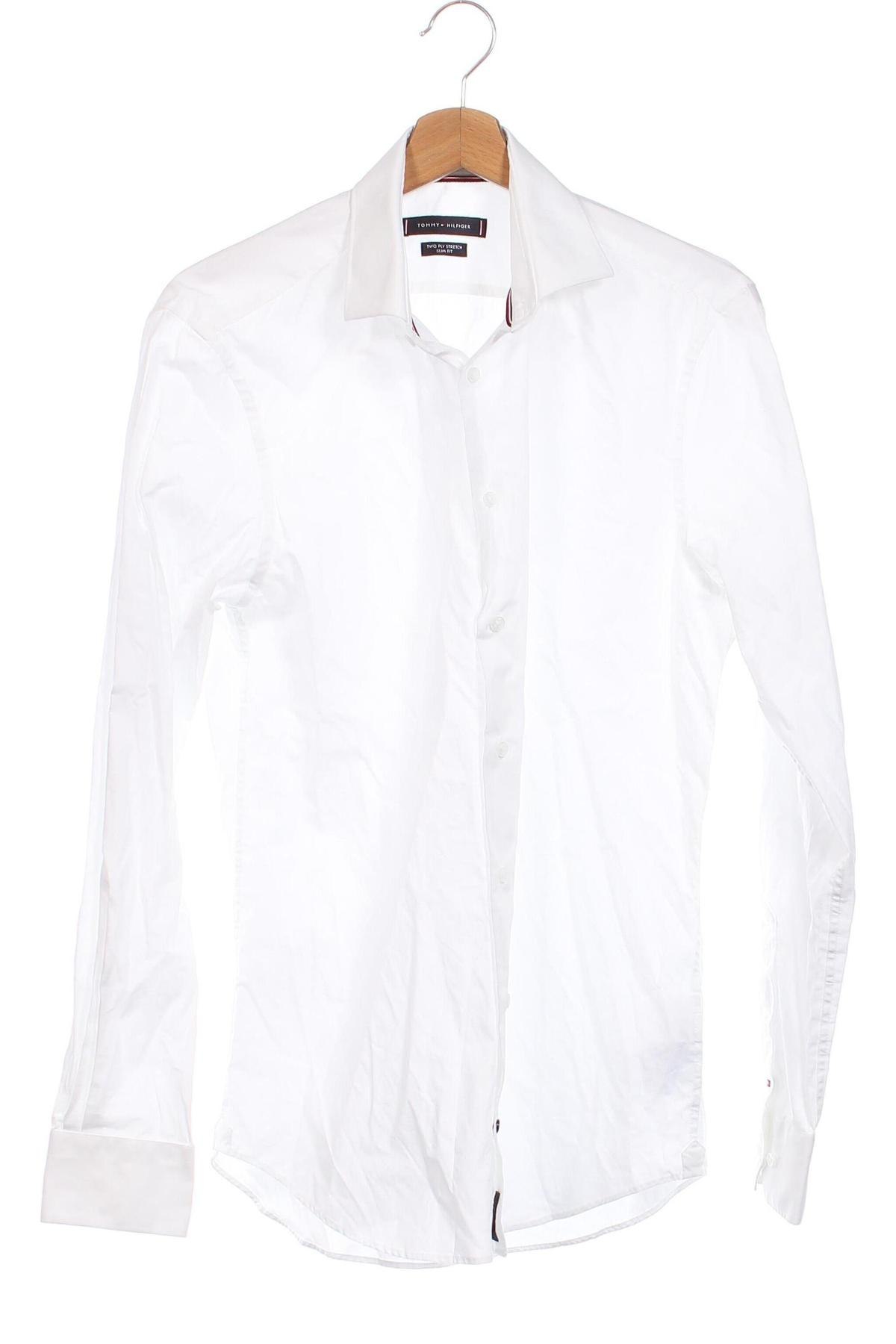 Herrenhemd Tommy Hilfiger, Größe M, Farbe Weiß, Preis 47,30 €