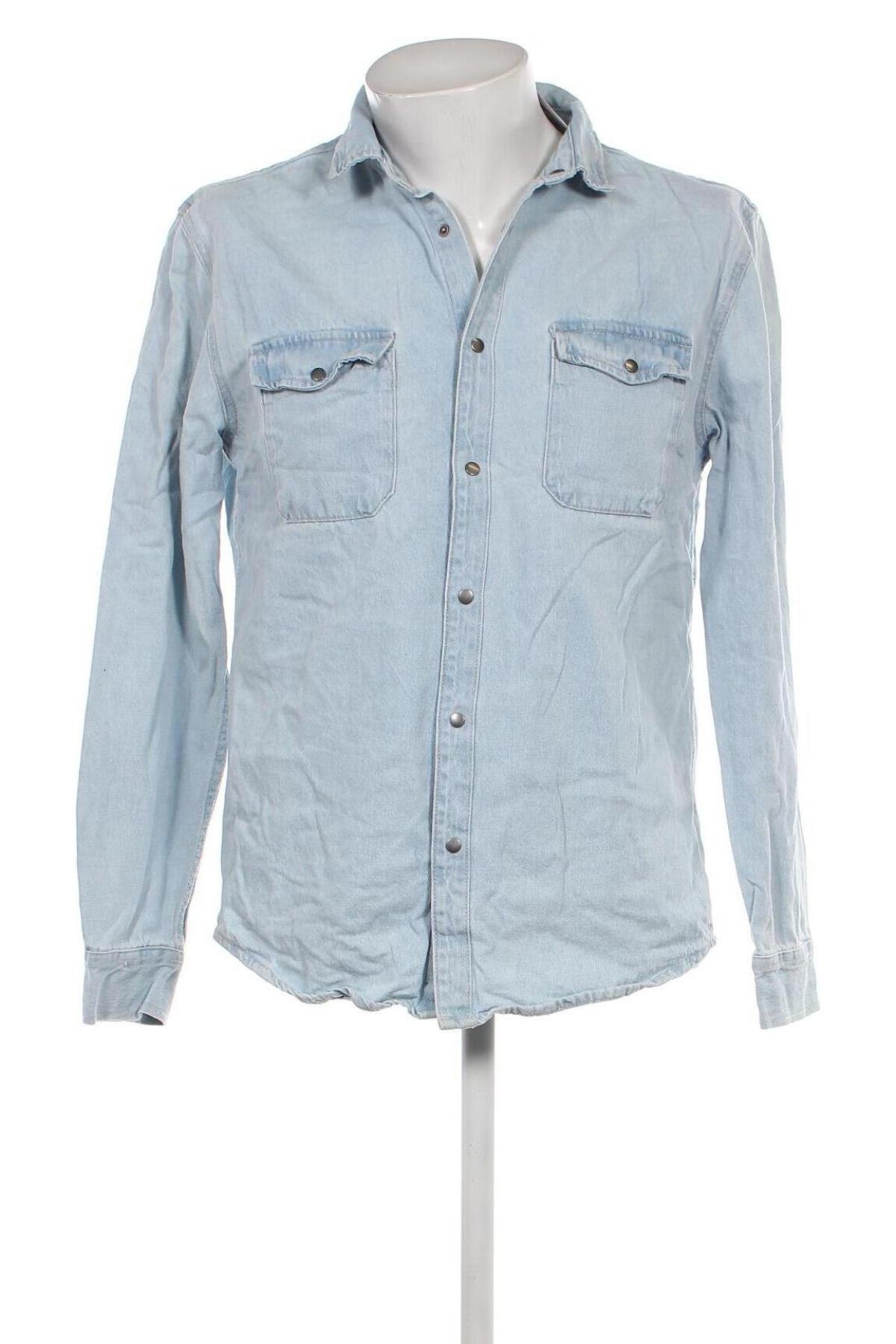 Herrenhemd Zara, Größe M, Farbe Blau, Preis 8,28 €