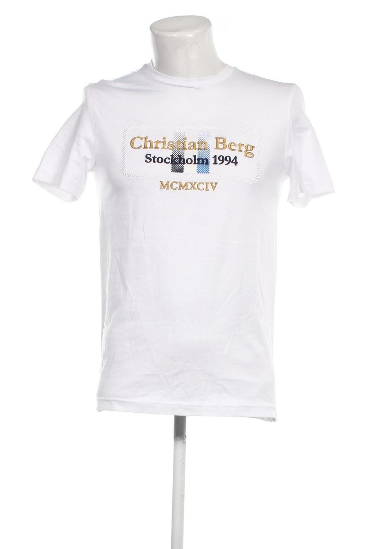 Мъжка тениска Christian Berg, Размер S, Цвят Бял, Цена 40,00 лв.