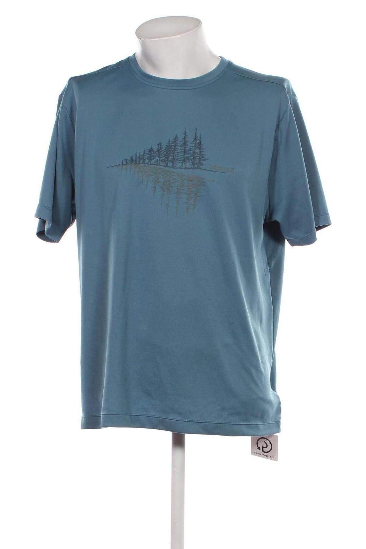 Ανδρικό t-shirt Marmot, Μέγεθος XXL, Χρώμα Μπλέ, Τιμή 14,85 €