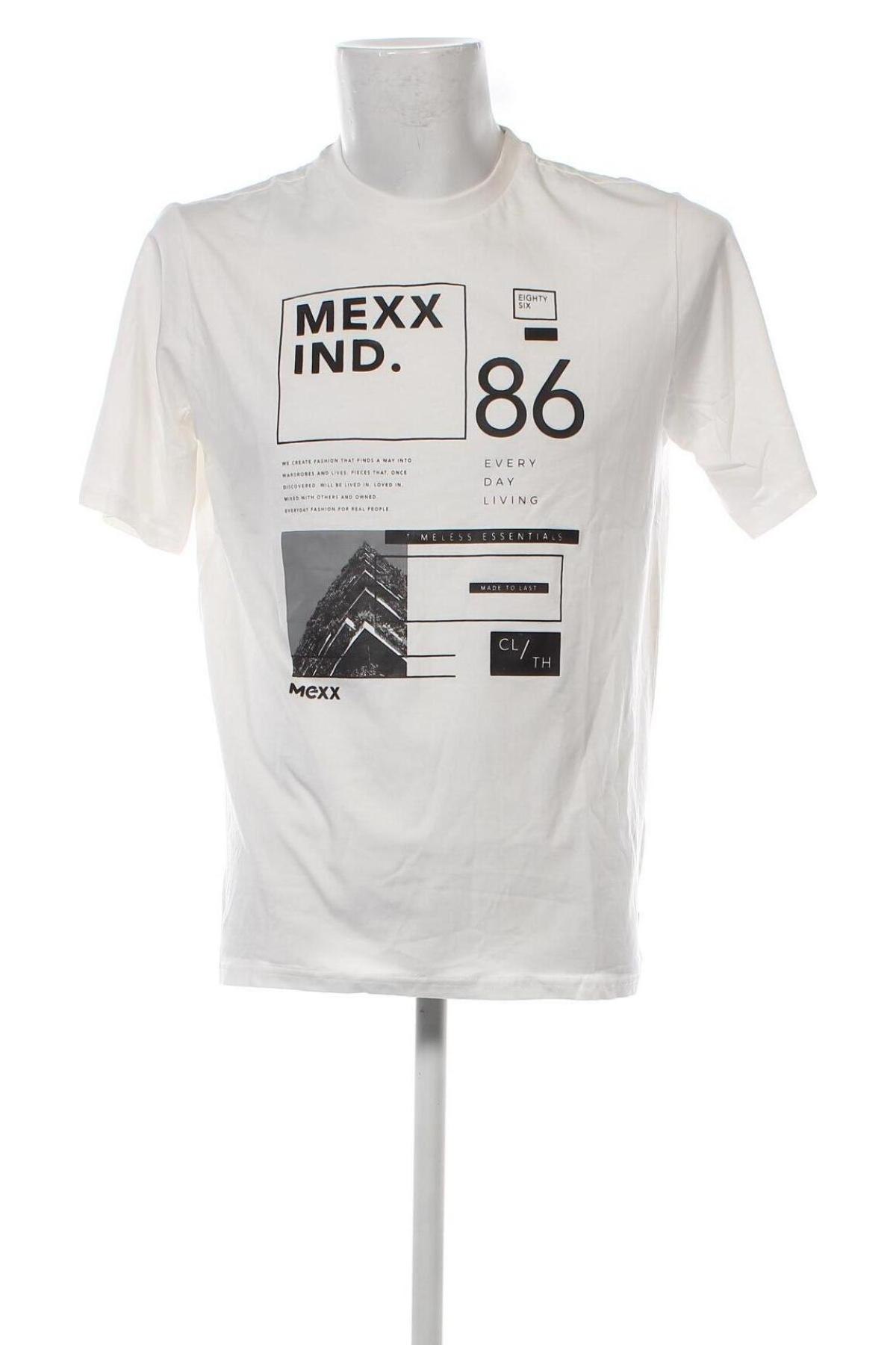 Ανδρικό t-shirt Mexx, Μέγεθος L, Χρώμα Λευκό, Τιμή 14,95 €
