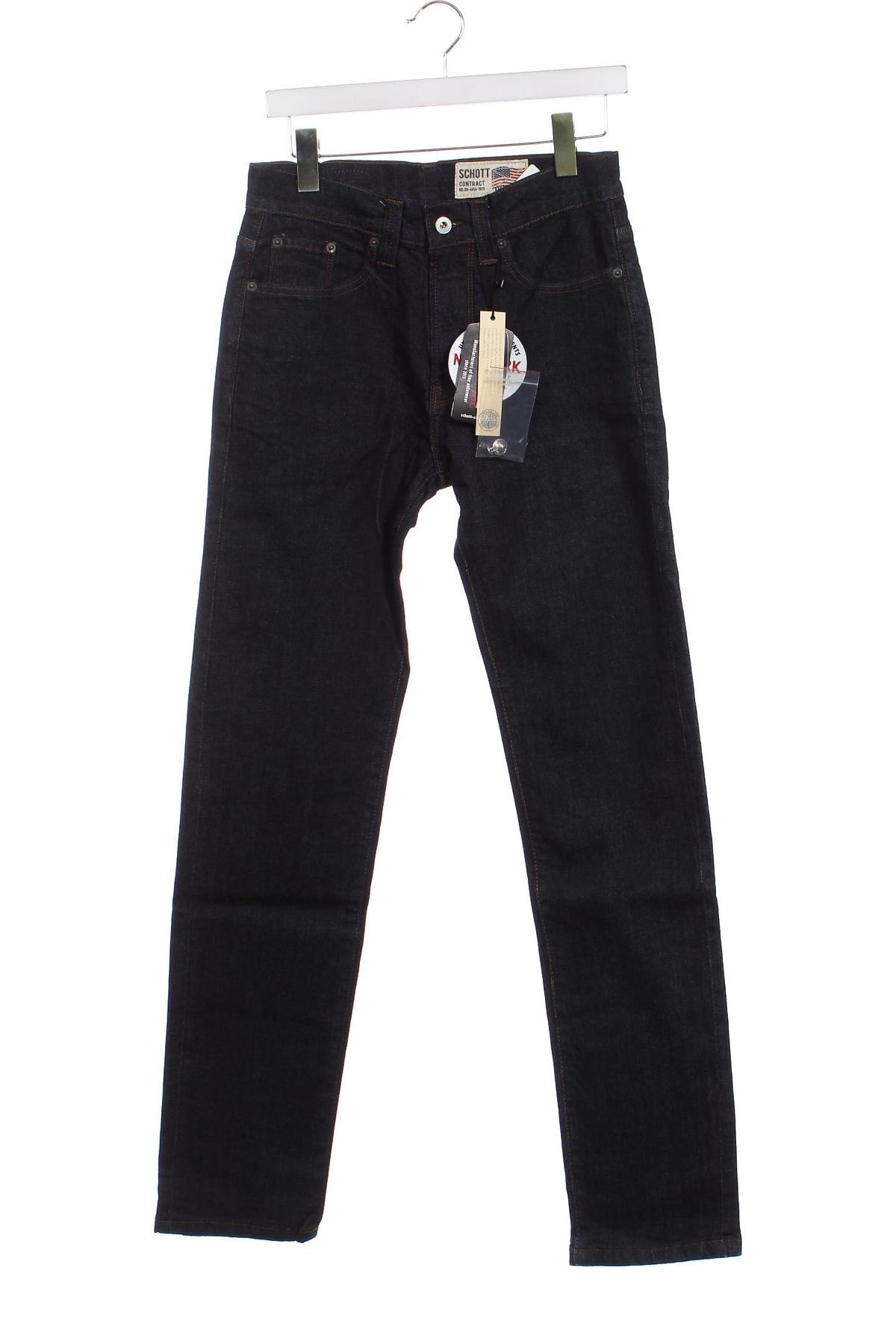 Pánske džínsy  Schott, Veľkosť S, Farba Modrá, Cena  11,81 €