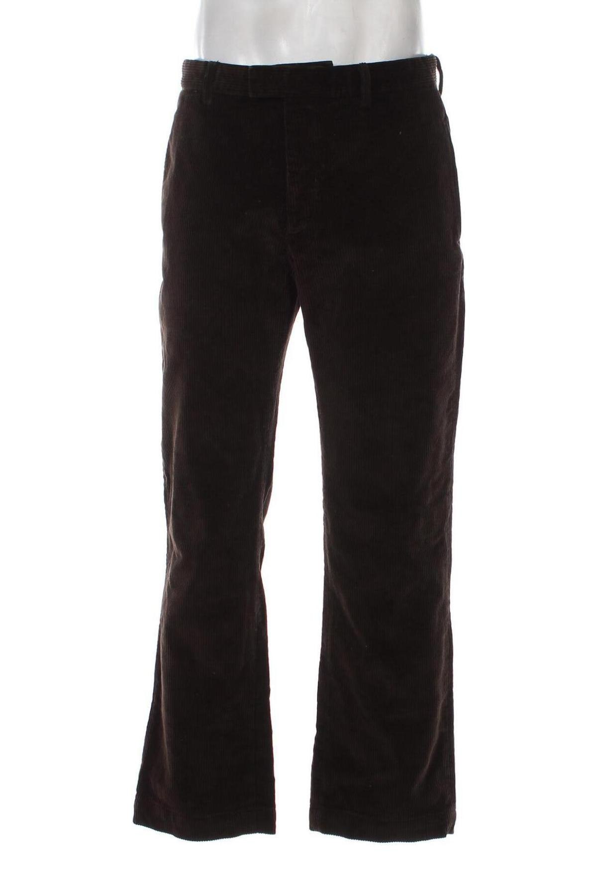Pantaloni raiați de bărbați Charles Tyrwhitt, Mărime L, Culoare Maro, Preț 110,13 Lei