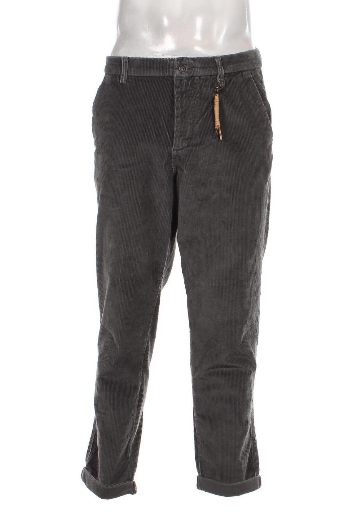 Ανδρικό κοτλέ παντελόνι Jack & Jones, Μέγεθος L, Χρώμα Γκρί, Τιμή 9,30 €