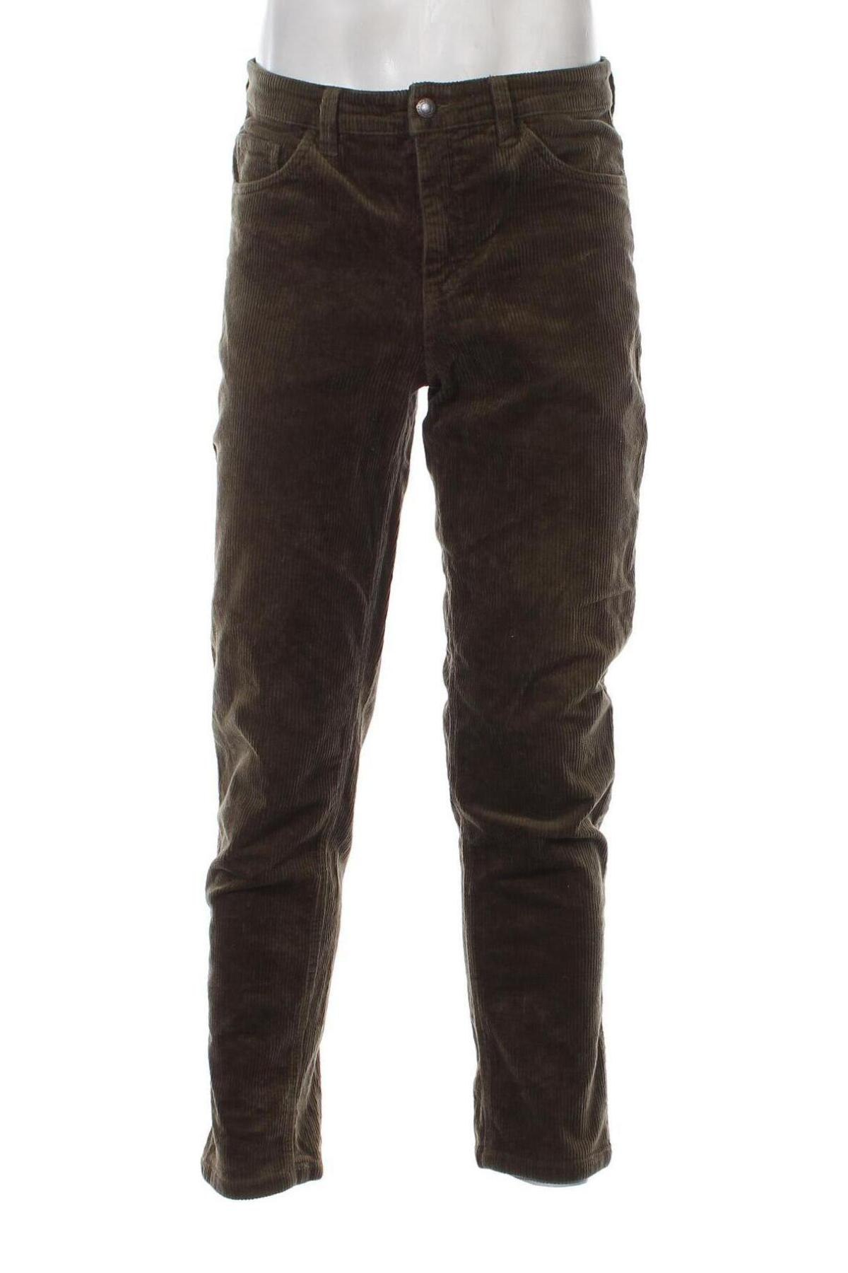 Pantaloni raiați de bărbați John Baner, Mărime M, Culoare Verde, Preț 27,66 Lei