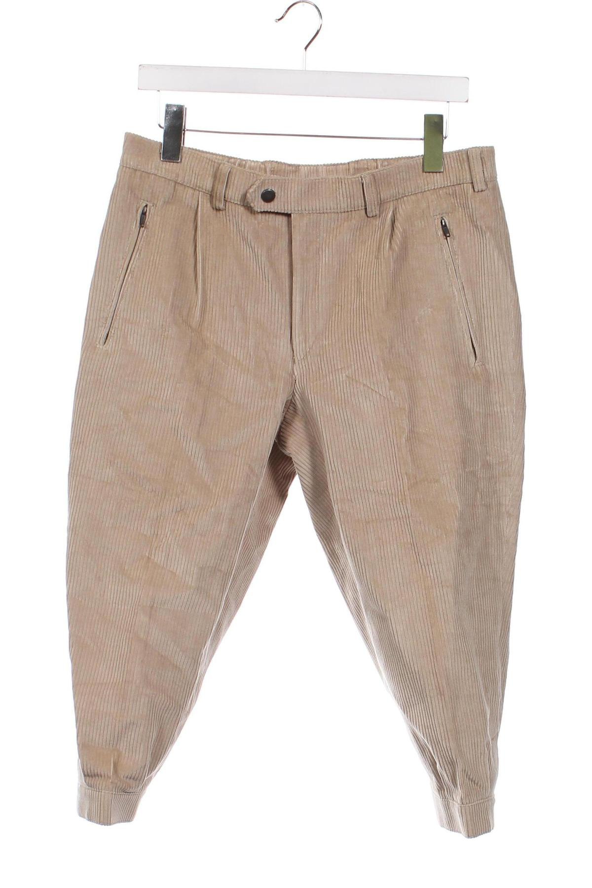 Pantaloni raiați de bărbați Klepper, Mărime M, Culoare Alb, Preț 73,98 Lei