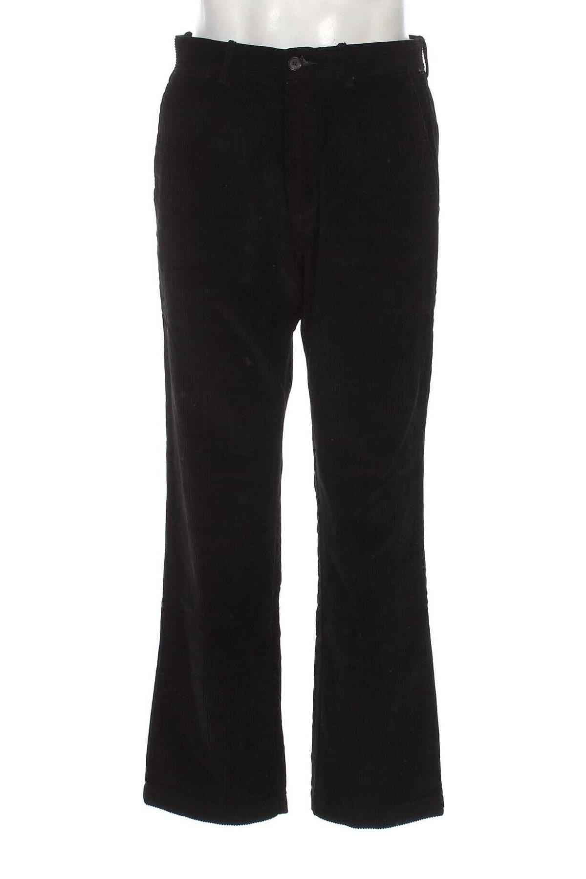 Pantaloni raiați de bărbați Marks & Spencer Blue Harbour, Mărime M, Culoare Negru, Preț 27,63 Lei