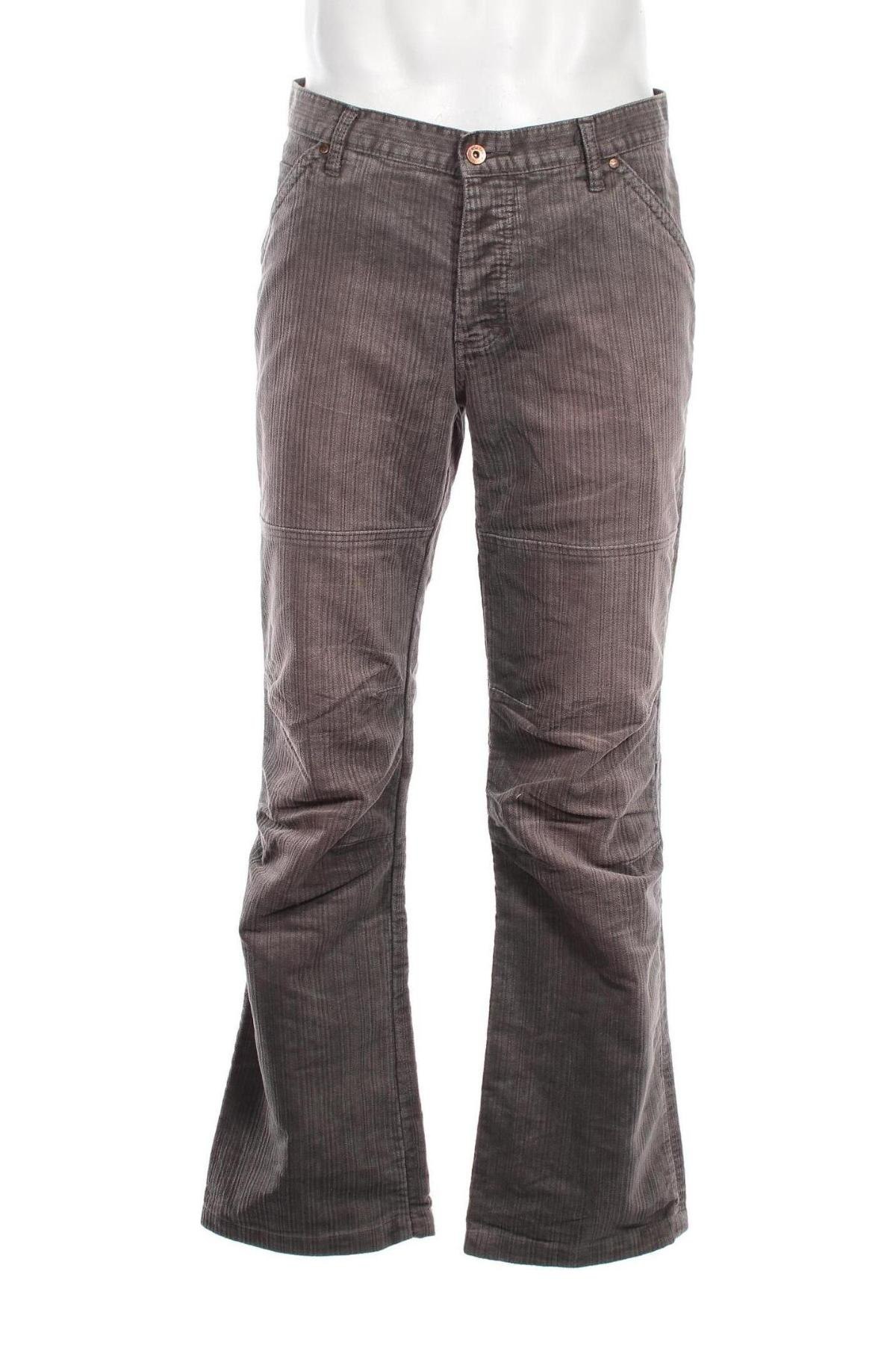 Ανδρικό κοτλέ παντελόνι Tom Tailor, Μέγεθος L, Χρώμα Γκρί, Τιμή 8,88 €