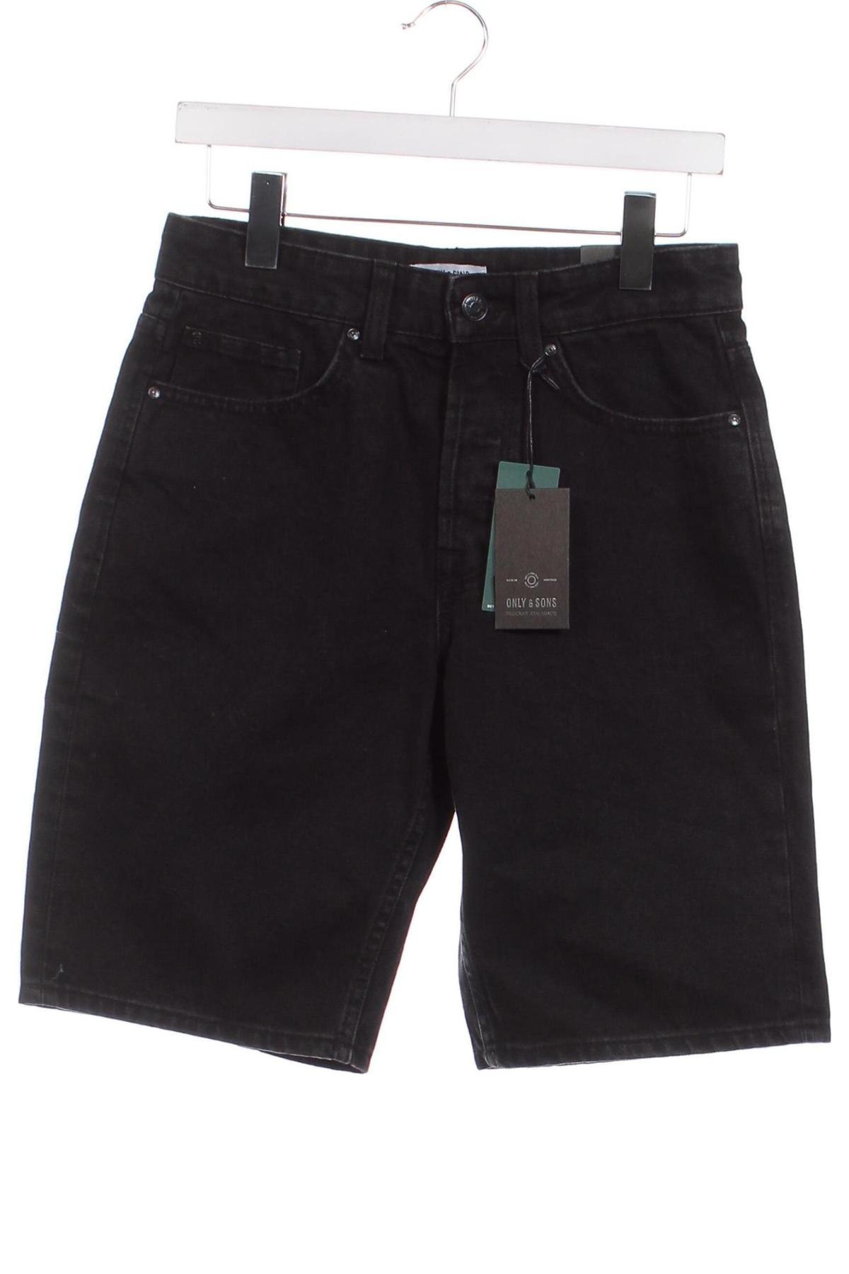 Мъжки къс панталон Only & Sons, Размер S, Цвят Сив, Цена 40,00 лв.