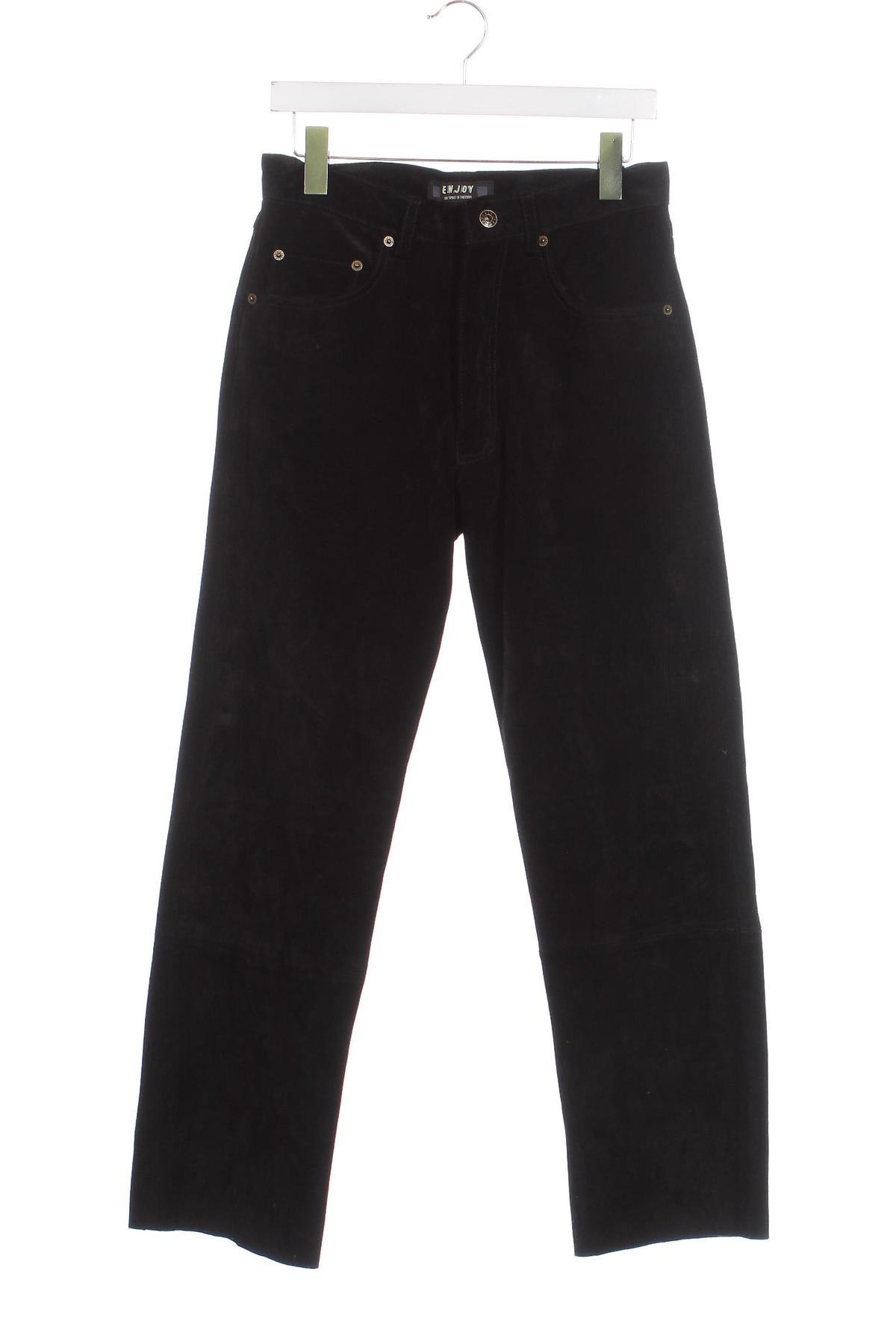 Pánské kožené kalhoty  Enjoy, Velikost M, Barva Černá, Cena  188,00 Kč