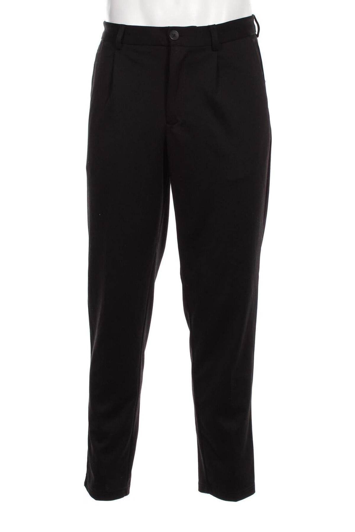 Pantaloni de bărbați Jack & Jones, Mărime M, Culoare Negru, Preț 33,72 Lei