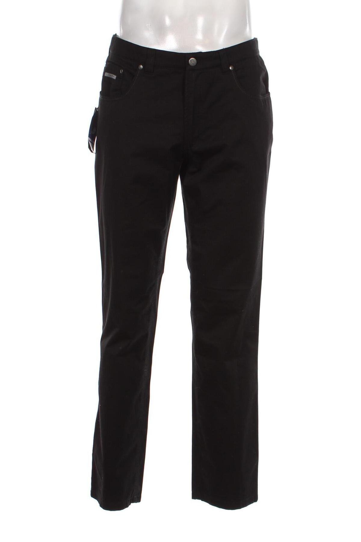 Ανδρικό παντελόνι Luigi Morini, Μέγεθος L, Χρώμα Μαύρο, Τιμή 13,45 €