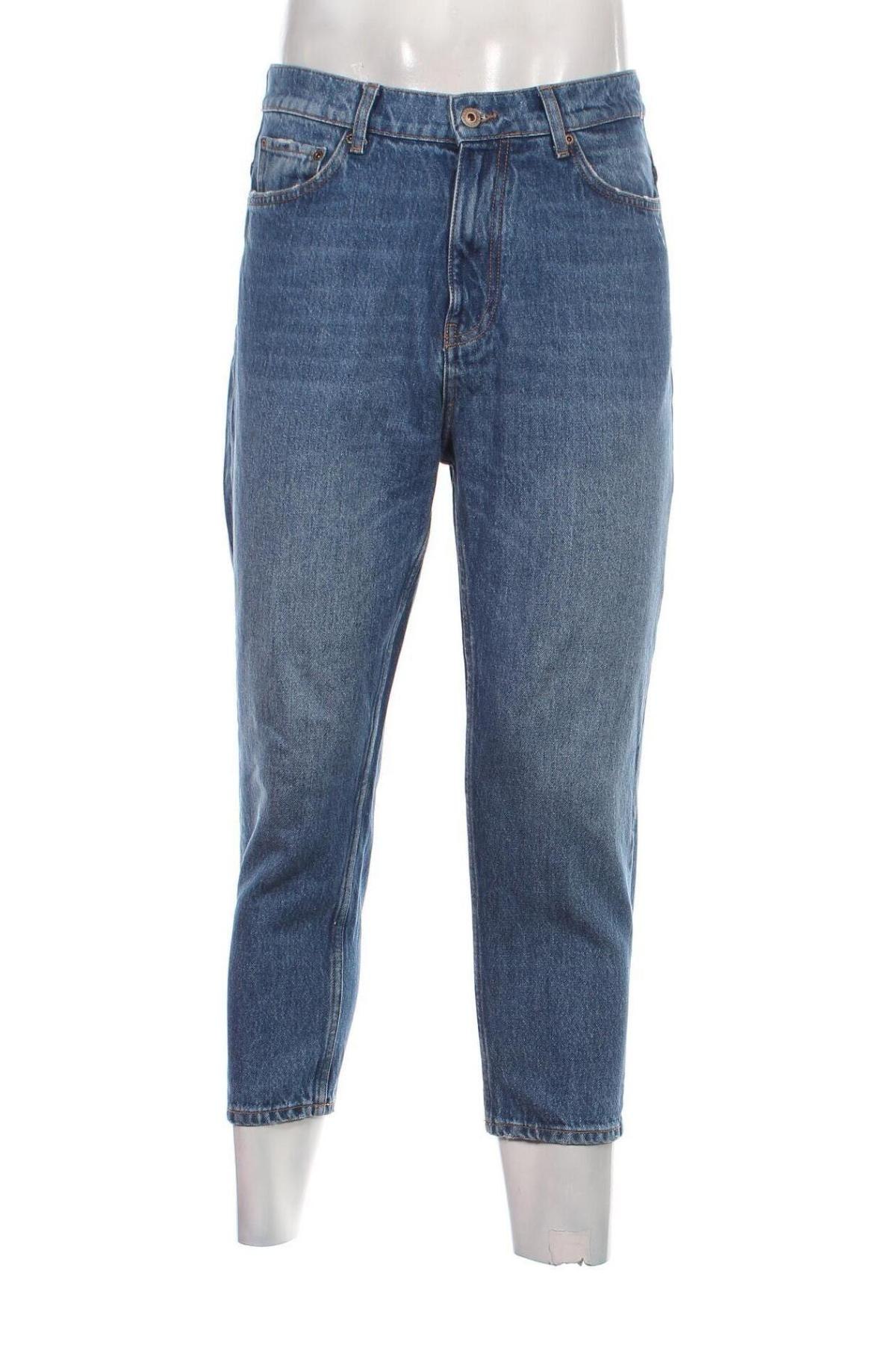 Pantaloni de bărbați Pull&Bear, Mărime M, Culoare Albastru, Preț 35,29 Lei