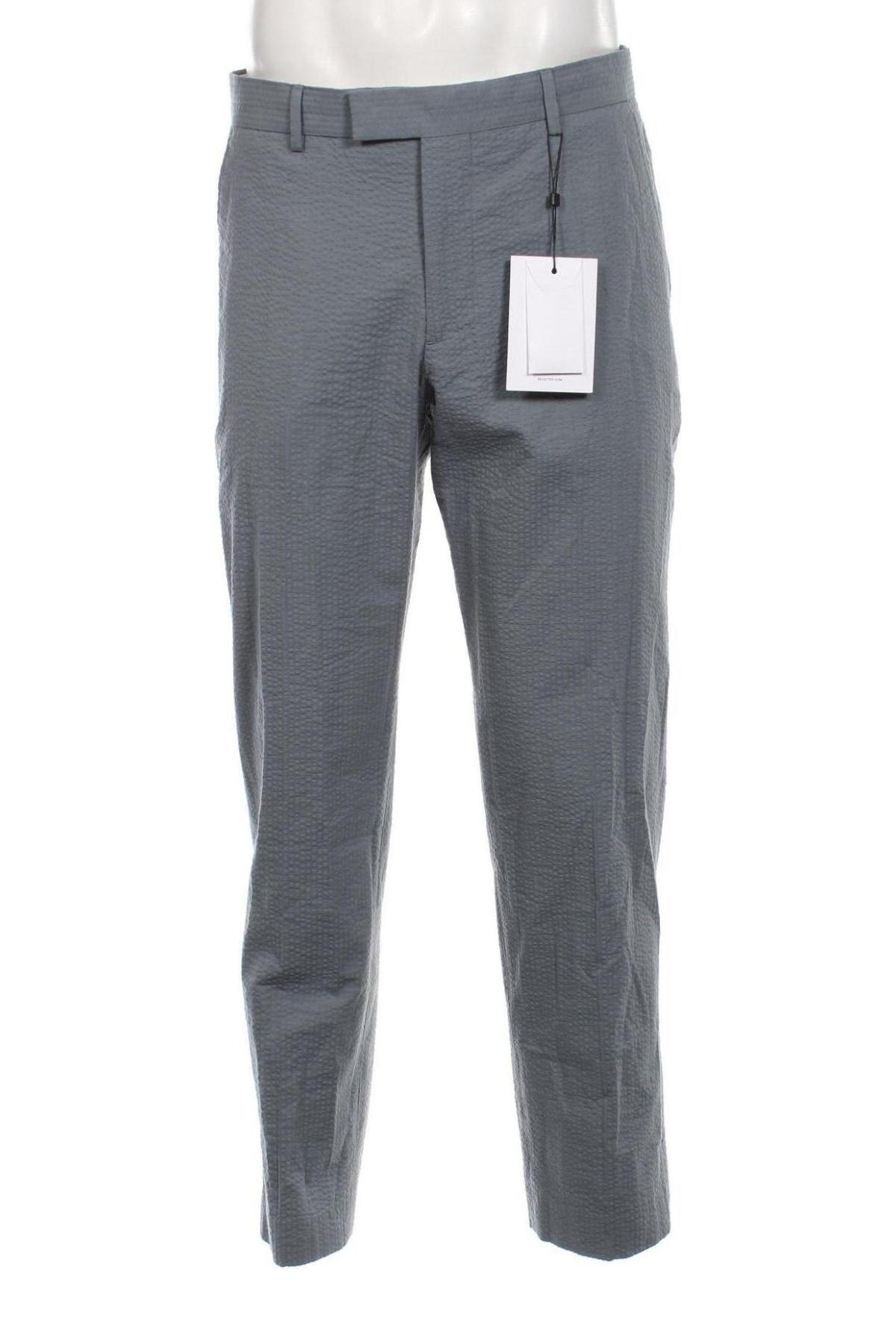 Мъжки панталон Selected Homme, Размер L, Цвят Син, Цена 18,05 лв.