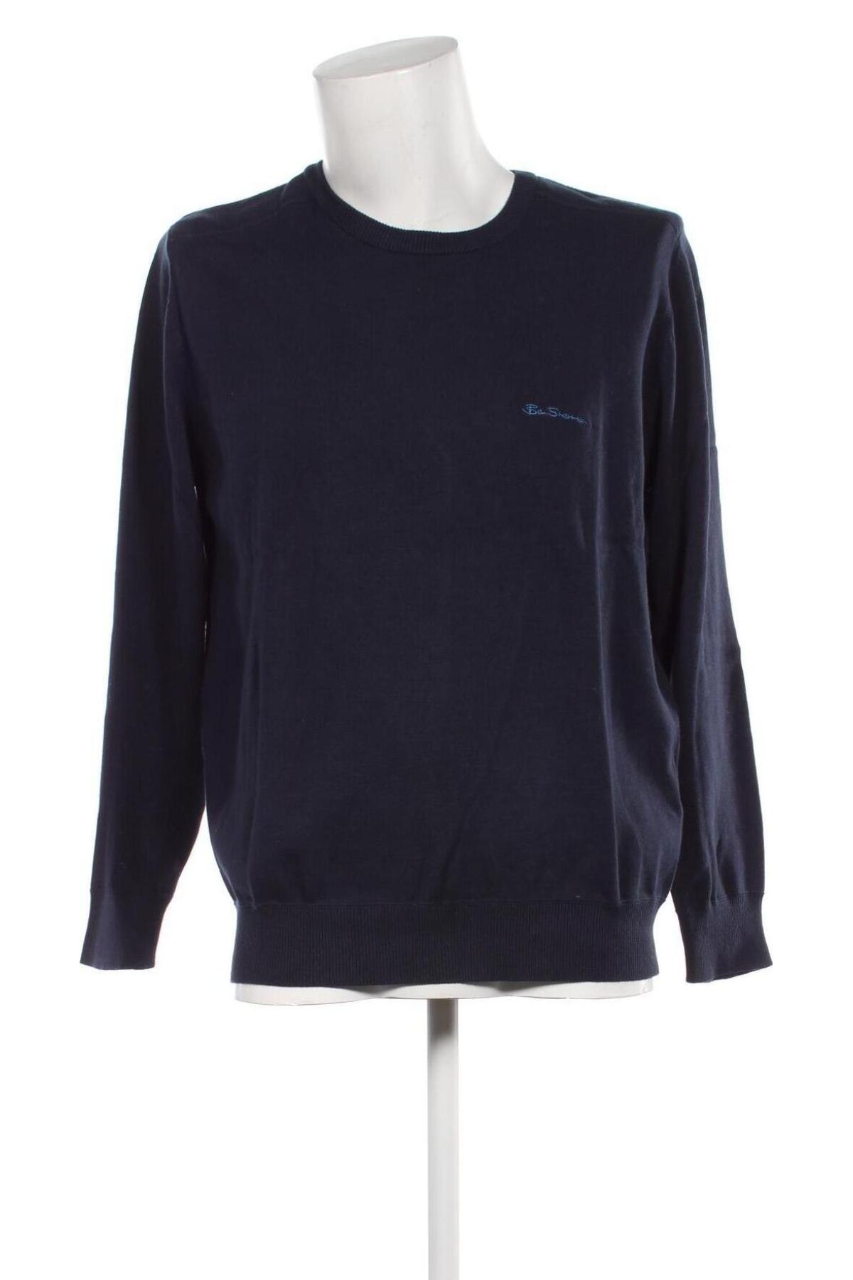 Мъжки пуловер Ben Sherman, Размер XL, Цвят Син, Цена 132,00 лв.