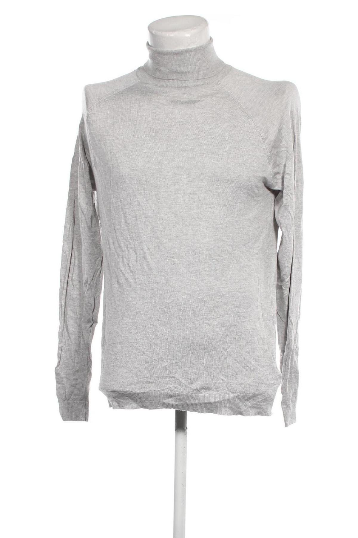 Ανδρικό πουλόβερ Bershka, Μέγεθος M, Χρώμα Γκρί, Τιμή 8,07 €