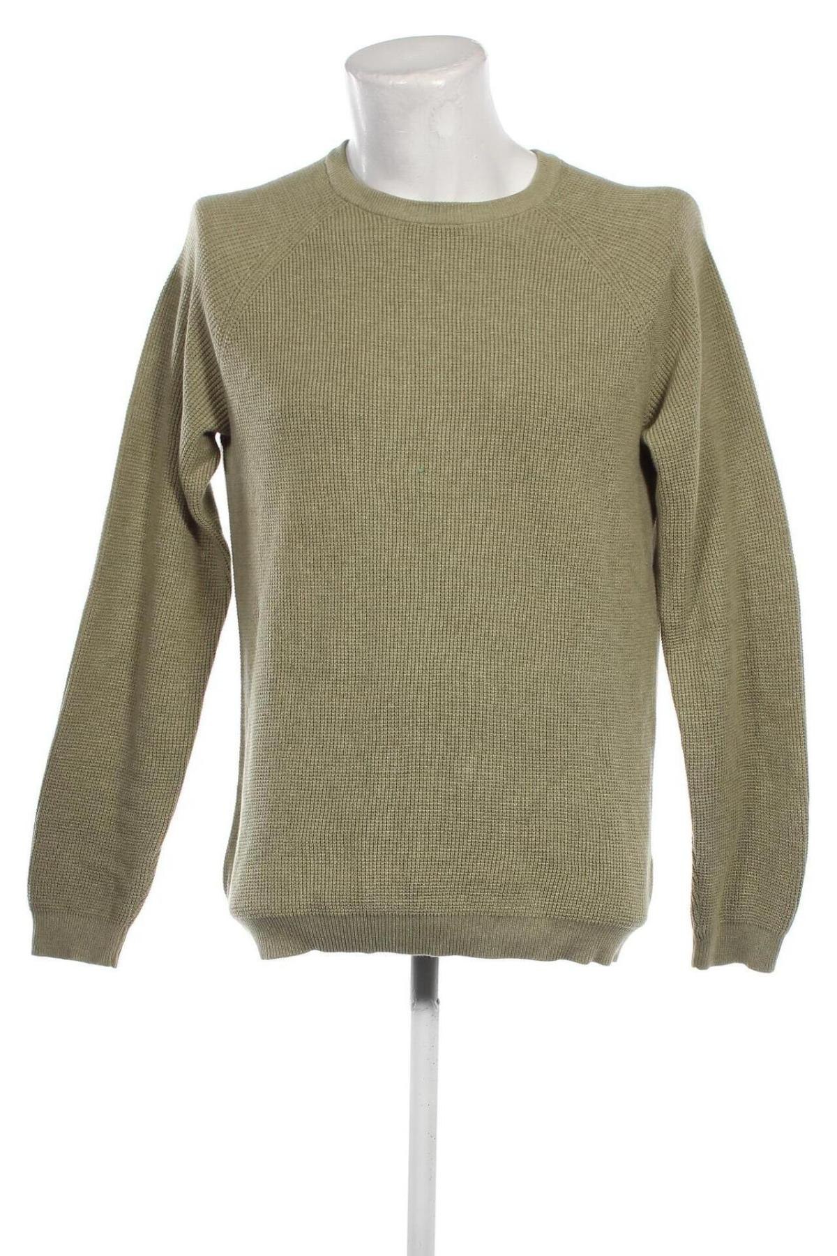 Ανδρικό πουλόβερ Dressmann, Μέγεθος M, Χρώμα Πράσινο, Τιμή 9,46 €