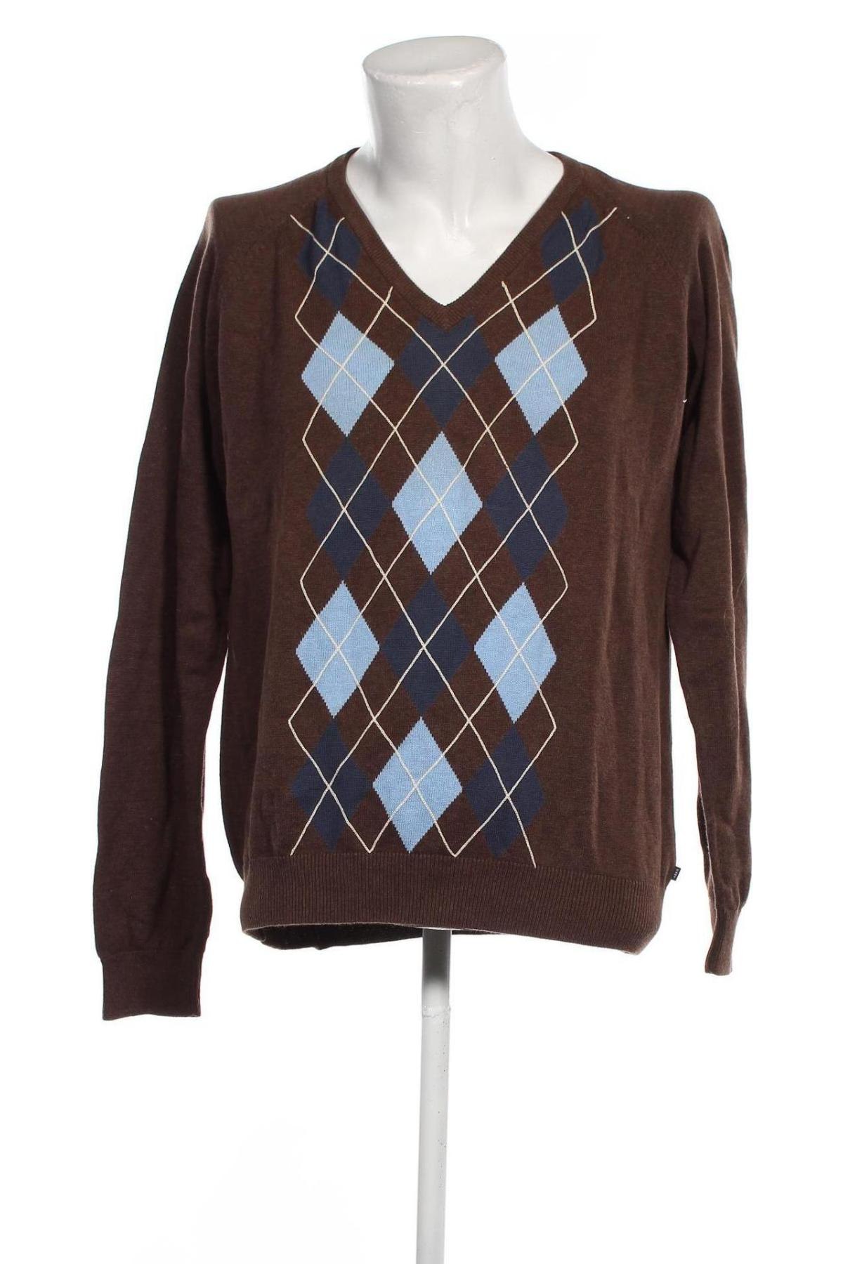 Мъжки пуловер Gant, Размер L, Цвят Кафяв, Цена 82,00 лв.