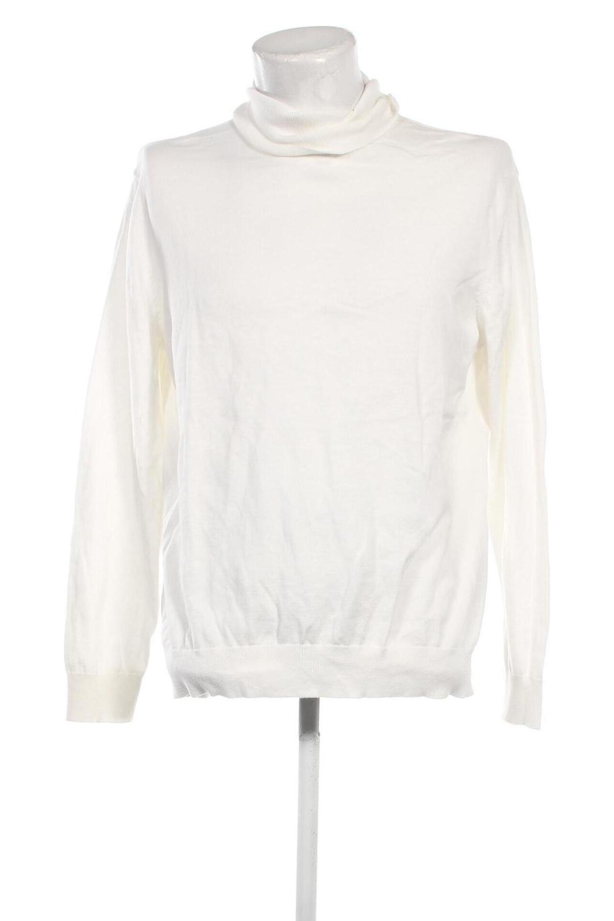 Мъжки пуловер H&M, Размер XXL, Цвят Бял, Цена 15,66 лв.