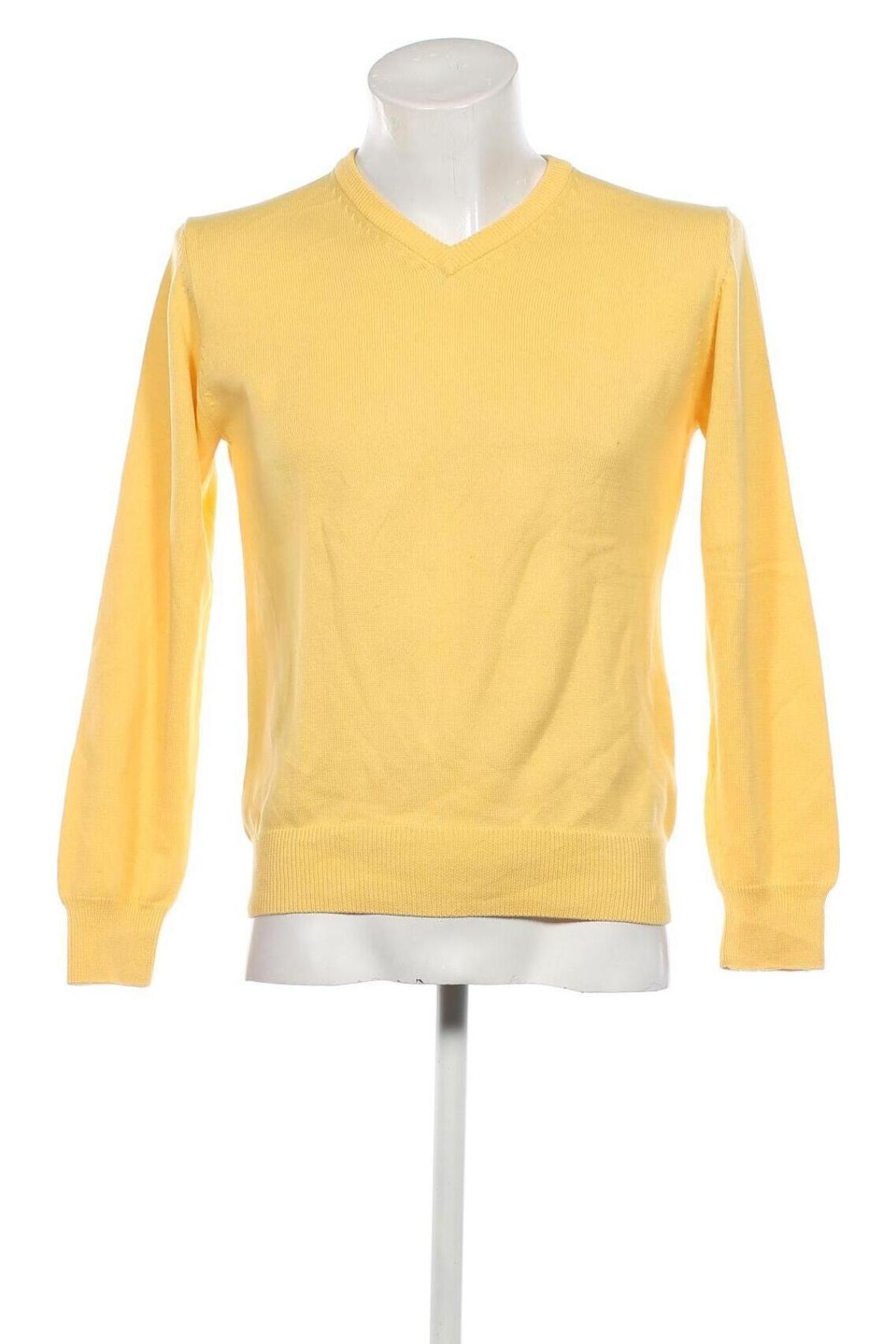 Ανδρικό πουλόβερ H&M L.O.G.G., Μέγεθος S, Χρώμα Κίτρινο, Τιμή 3,59 €
