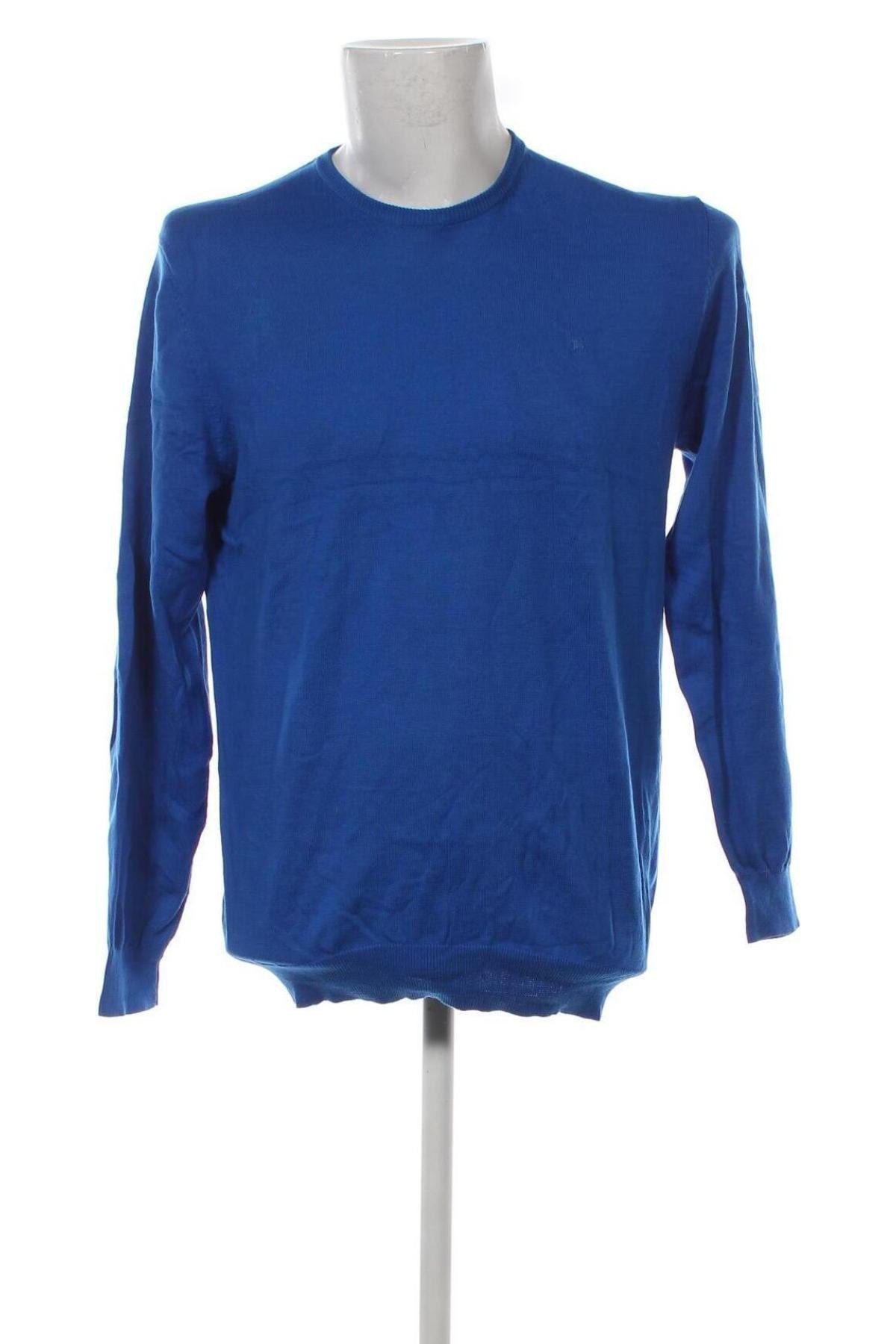 Ανδρικό πουλόβερ Jean Carriere, Μέγεθος M, Χρώμα Μπλέ, Τιμή 9,15 €