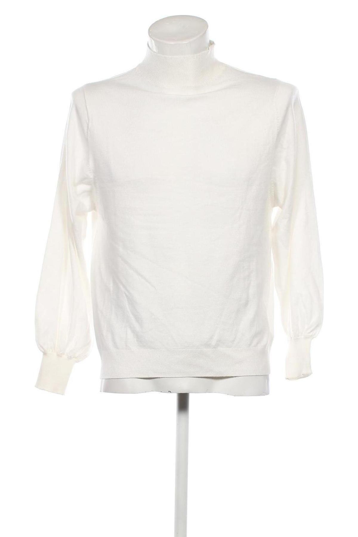 Ανδρικό πουλόβερ Jean Pascale, Μέγεθος M, Χρώμα Εκρού, Τιμή 9,15 €