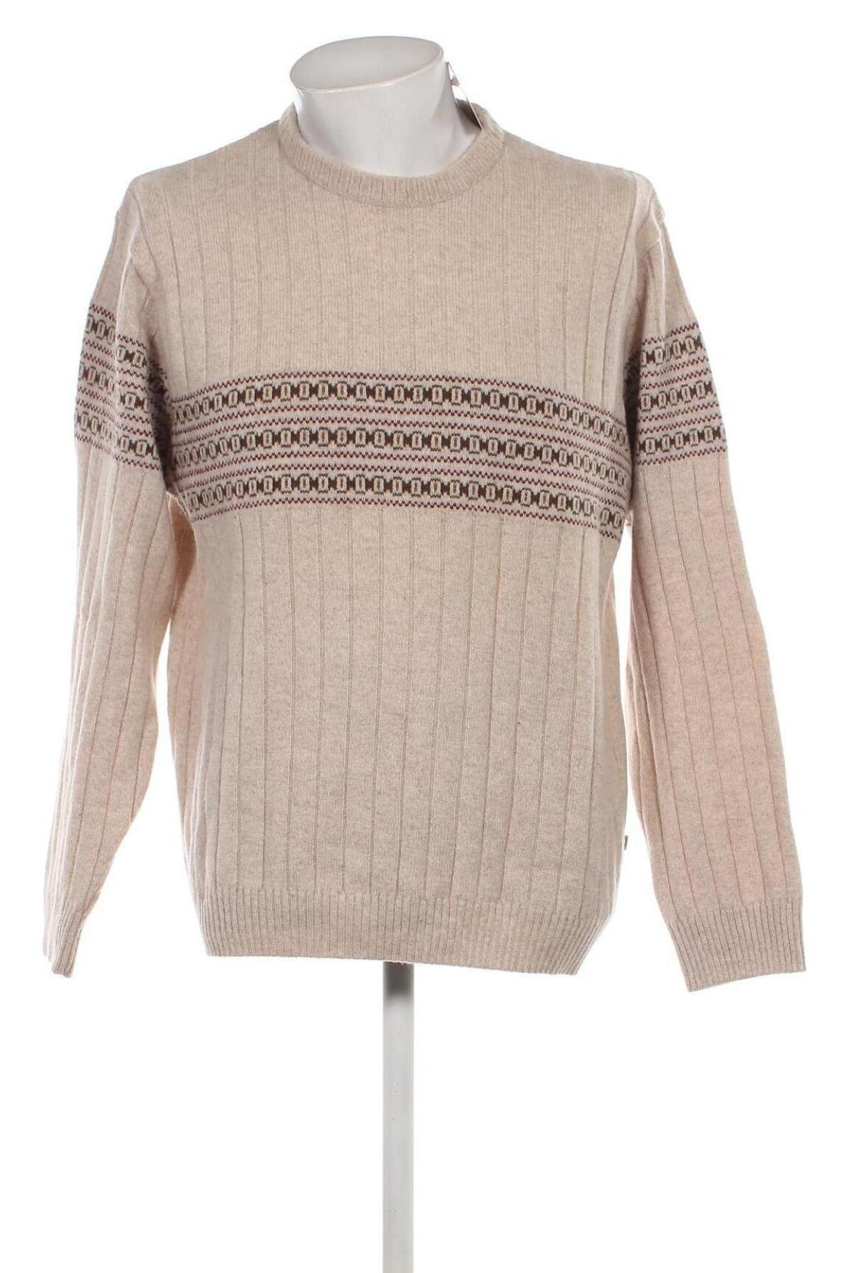 Мъжки пуловер Jockey, Размер XL, Цвят Бежов, Цена 15,66 лв.