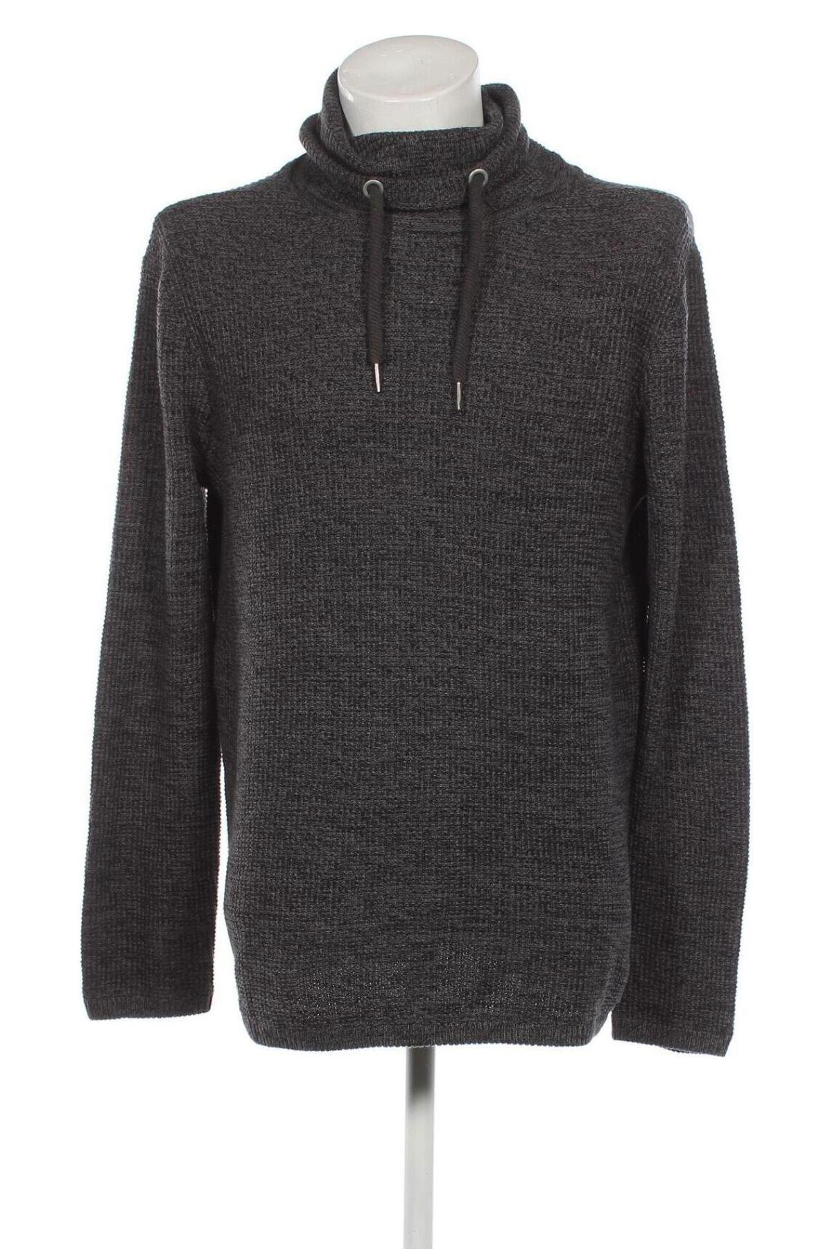 Herrenpullover John Devin, Größe L, Farbe Grau, Preis 12,11 €