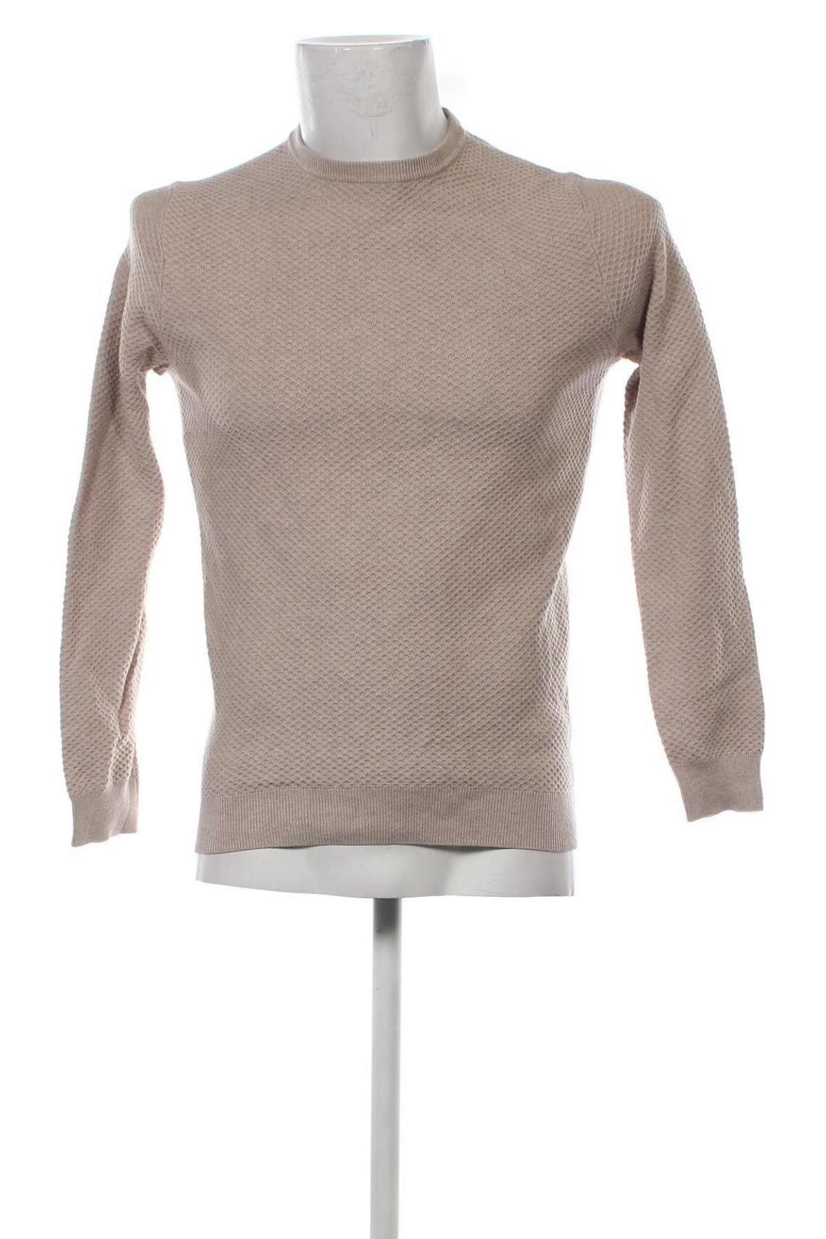 Ανδρικό πουλόβερ Massimo Dutti, Μέγεθος S, Χρώμα  Μπέζ, Τιμή 32,78 €