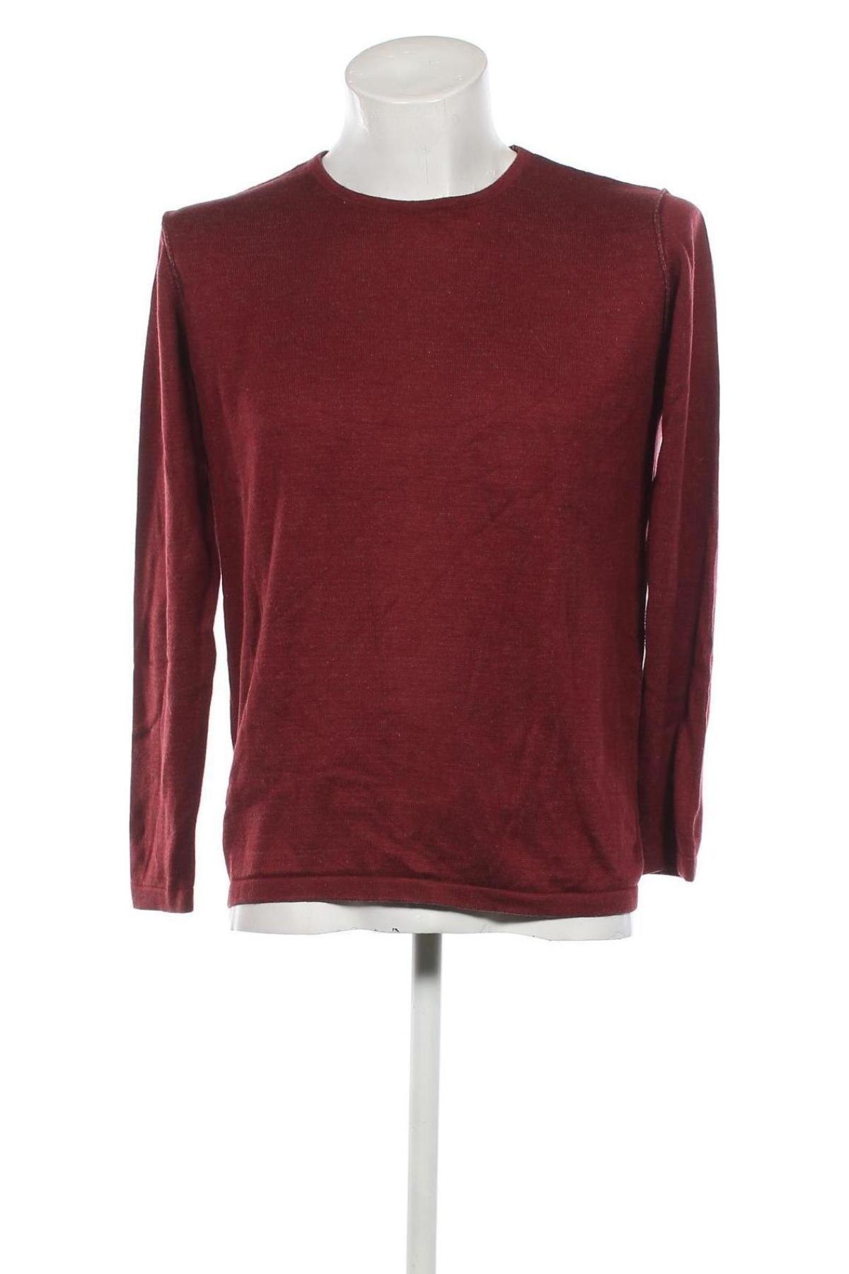 Ανδρικό πουλόβερ Pull&Bear, Μέγεθος L, Χρώμα Κόκκινο, Τιμή 5,92 €