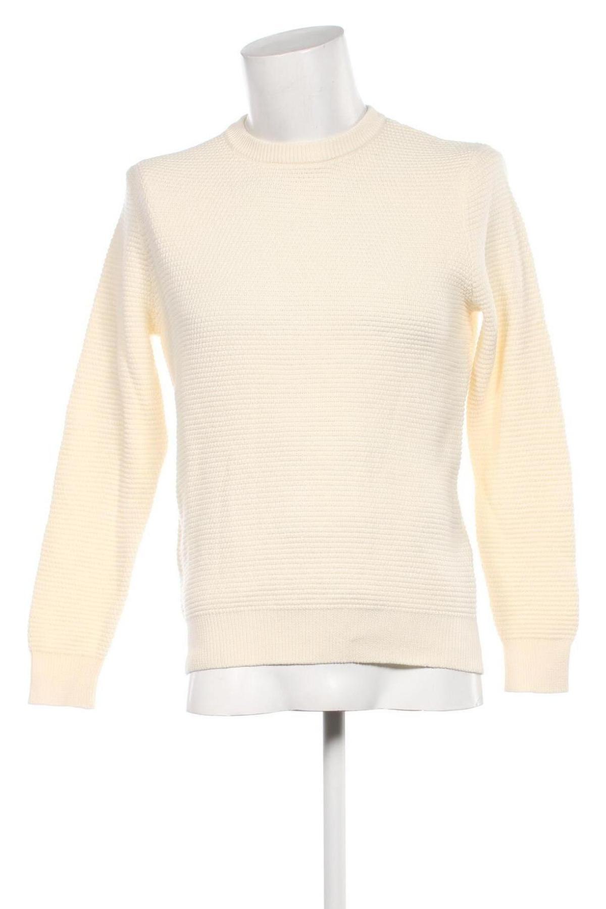 Мъжки пуловер Review, Размер M, Цвят Екрю, Цена 32,40 лв.