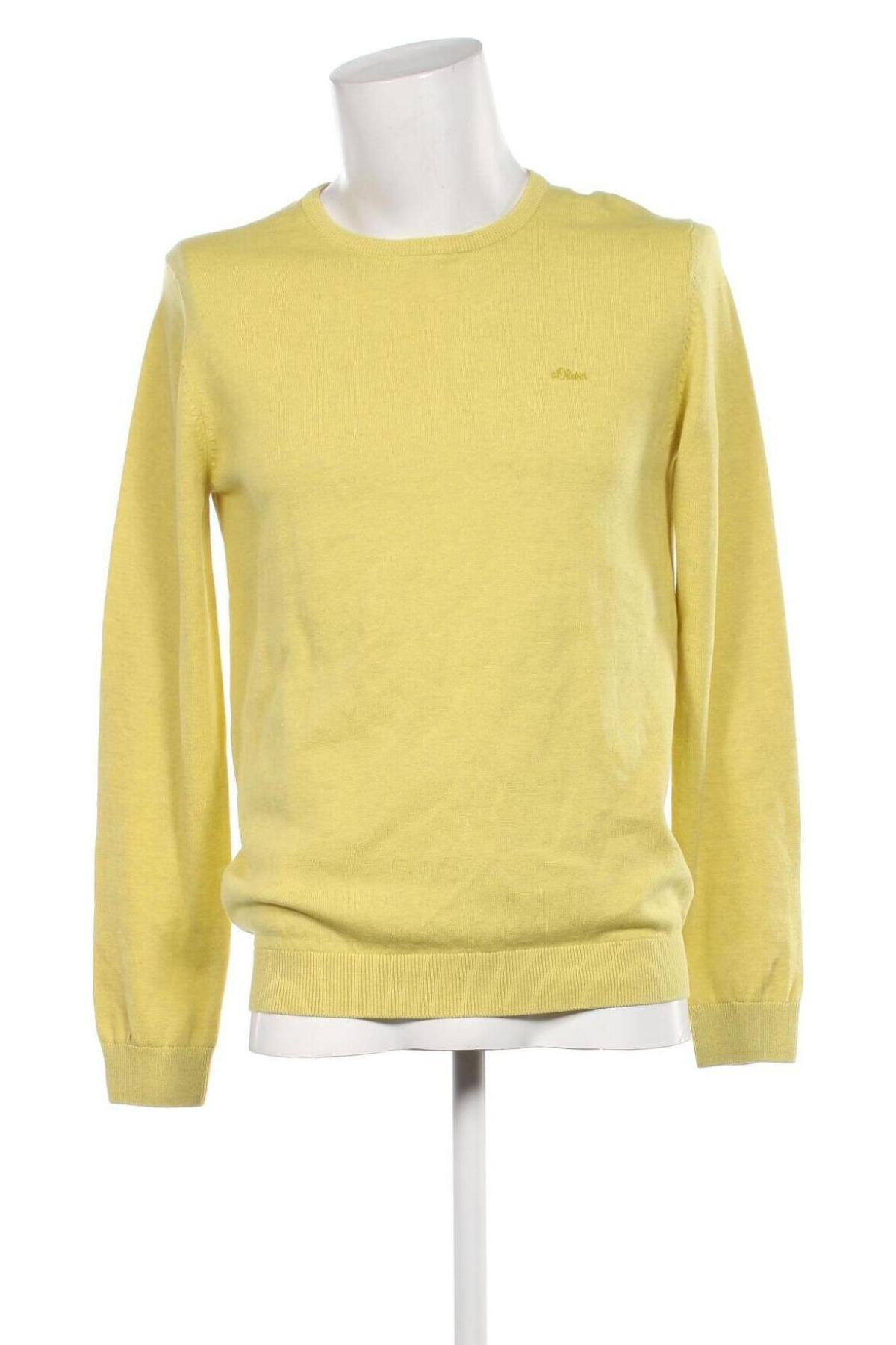 Ανδρικό πουλόβερ S.Oliver, Μέγεθος M, Χρώμα Κίτρινο, Τιμή 37,11 €