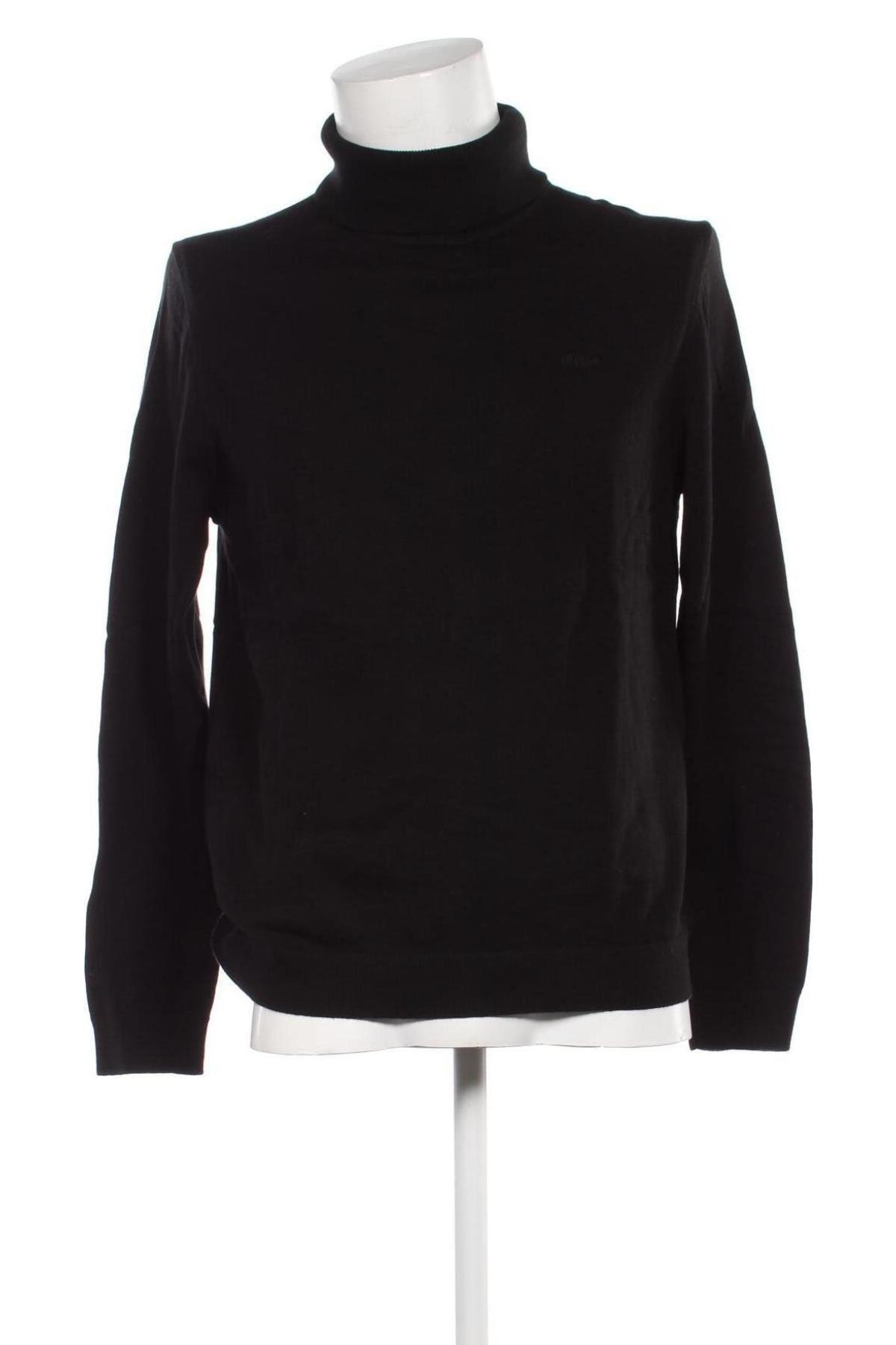 Мъжки пуловер S.Oliver, Размер L, Цвят Черен, Цена 15,84 лв.