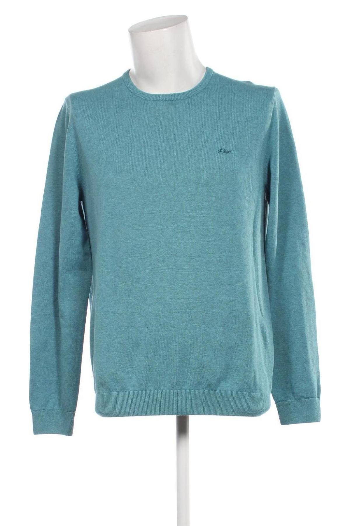Мъжки пуловер S.Oliver, Размер L, Цвят Син, Цена 72,00 лв.