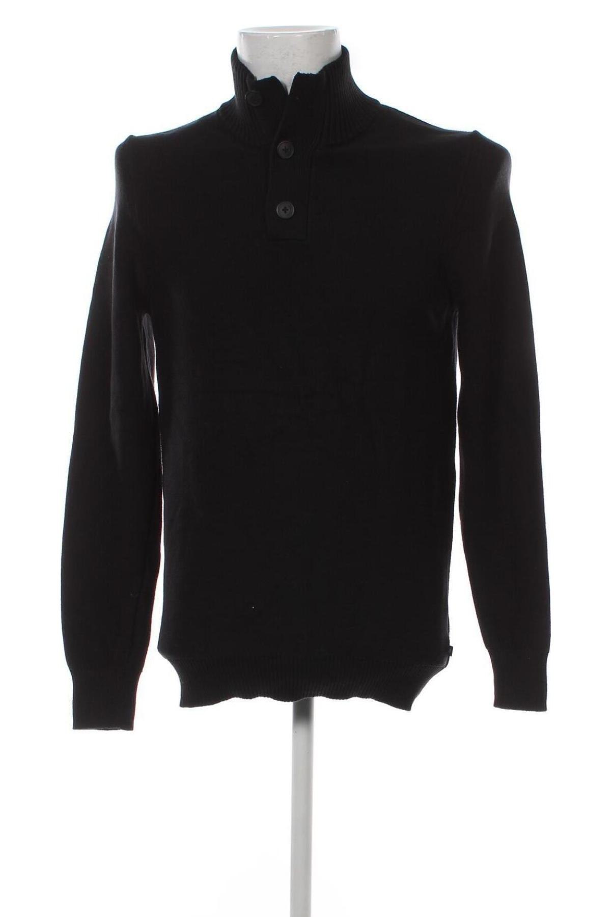 Мъжки пуловер S.Oliver, Размер M, Цвят Черен, Цена 14,79 лв.