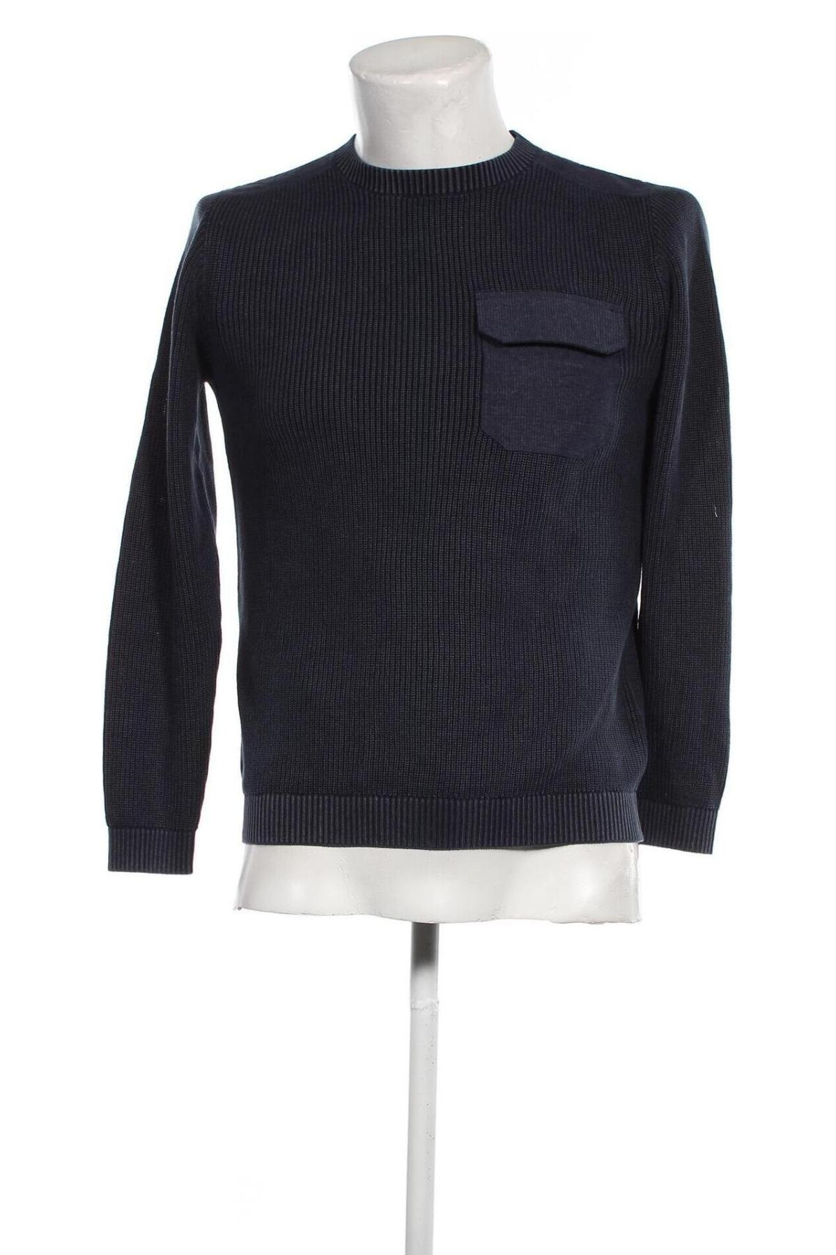 Ανδρικό πουλόβερ S.Oliver, Μέγεθος L, Χρώμα Μπλέ, Τιμή 44,54 €