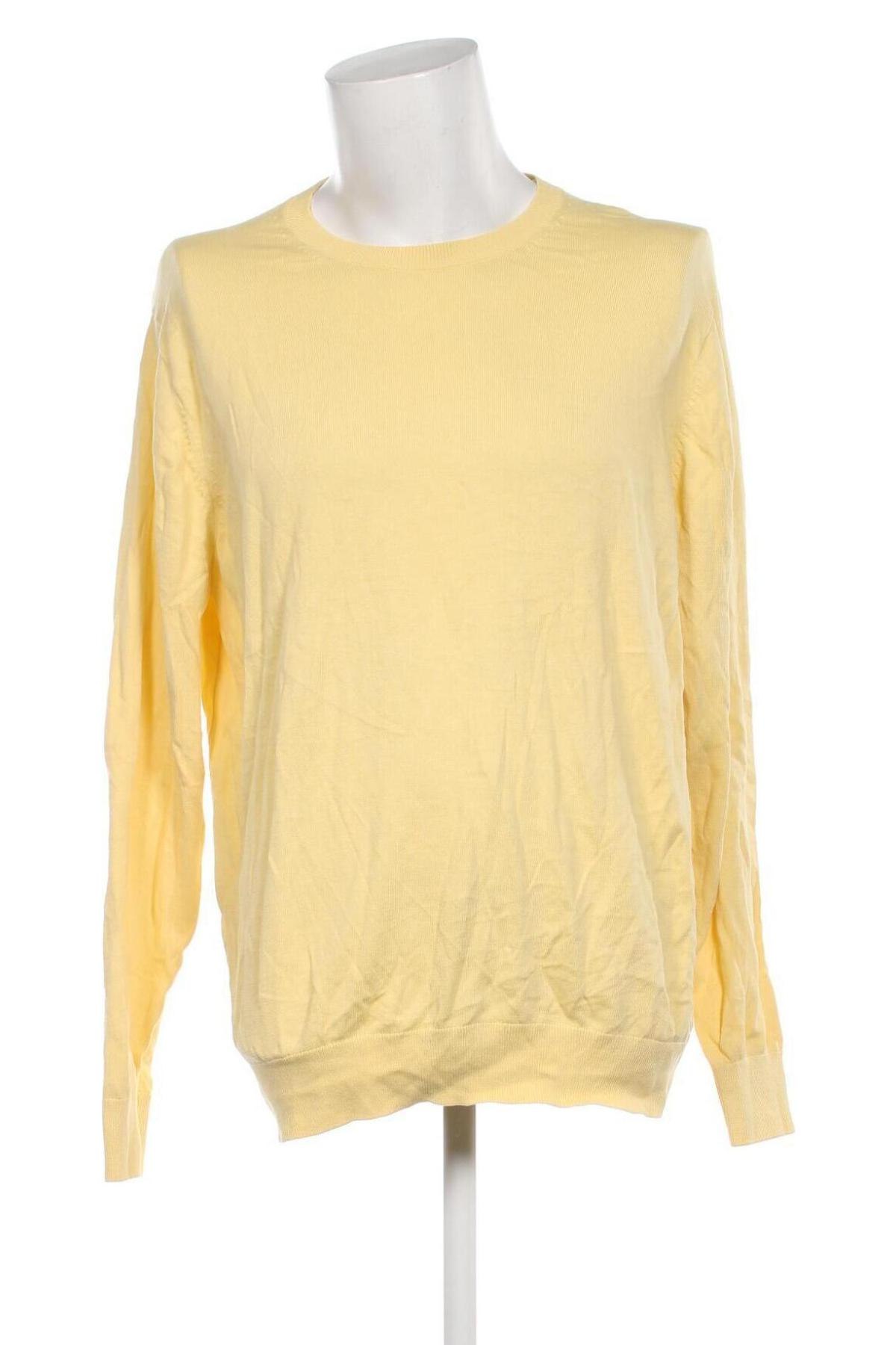 Мъжки пуловер Uniqlo, Размер XL, Цвят Жълт, Цена 29,00 лв.