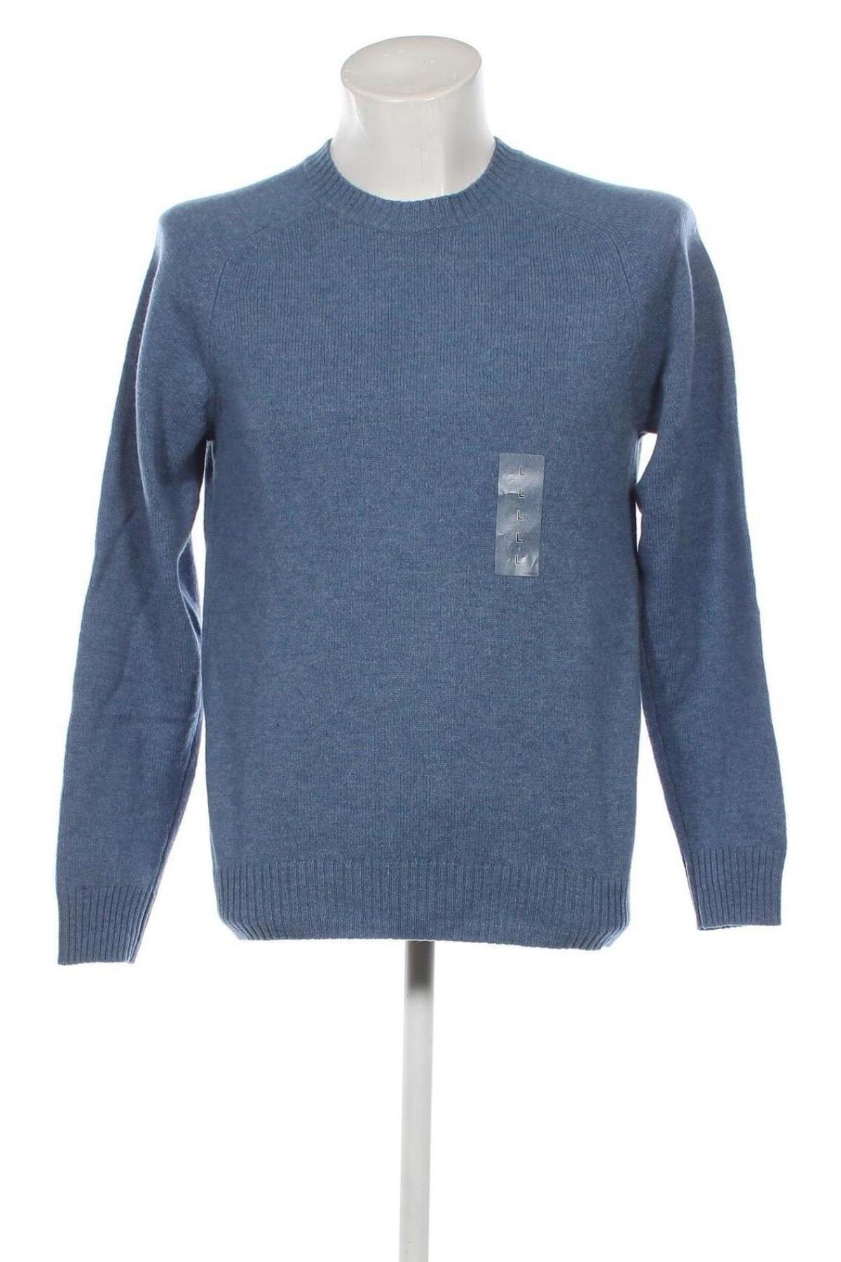 Мъжки пуловер Uniqlo, Размер L, Цвят Син, Цена 29,00 лв.