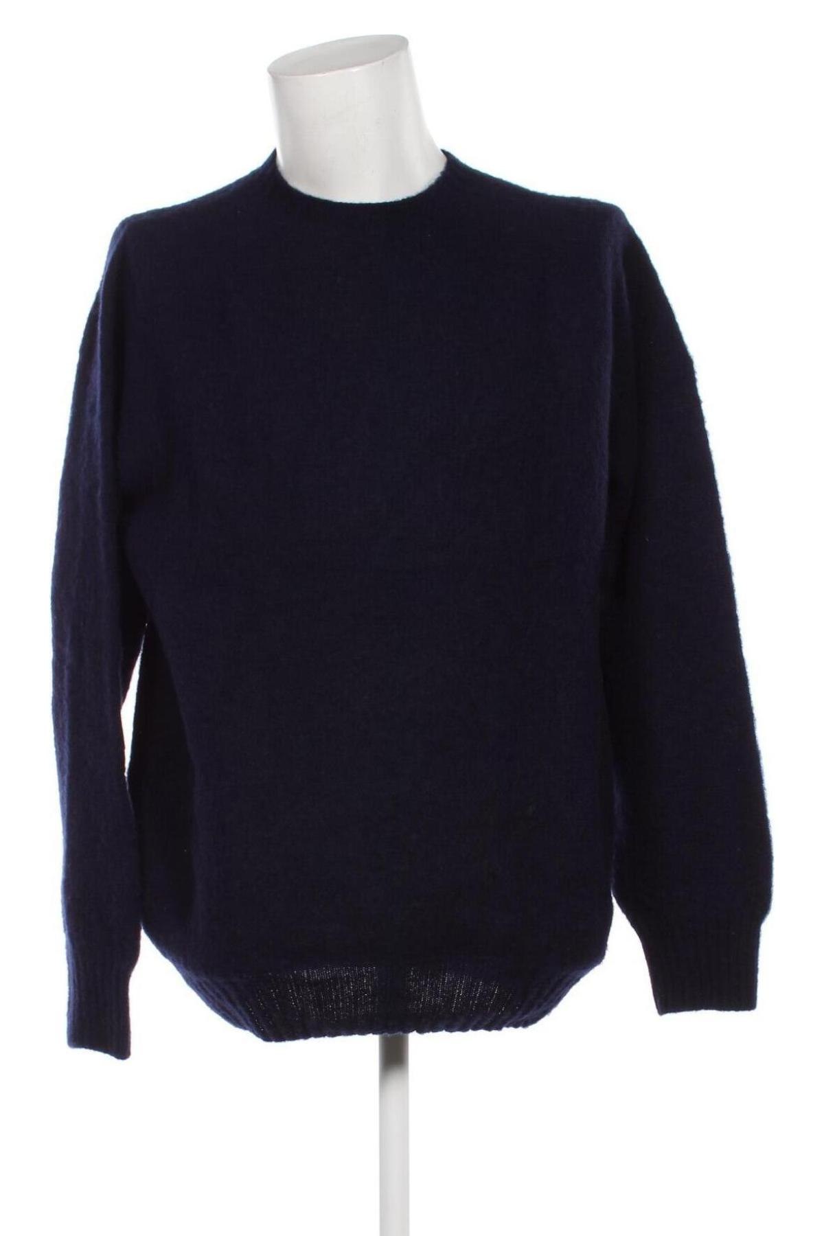 Мъжки пуловер YMC, Размер L, Цвят Син, Цена 66,42 лв.