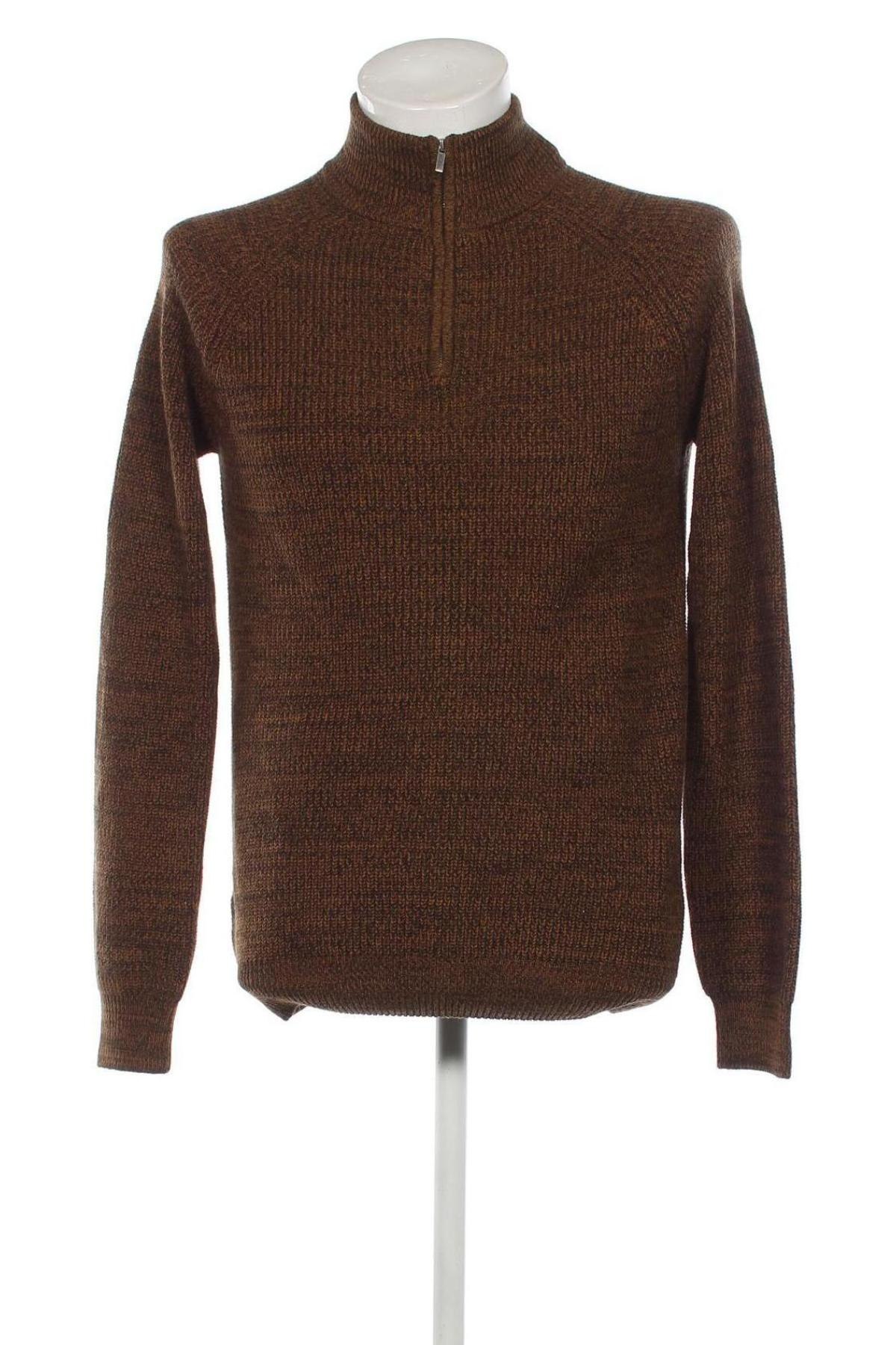 Мъжки пуловер Yes Or No, Размер M, Цвят Кафяв, Цена 14,79 лв.