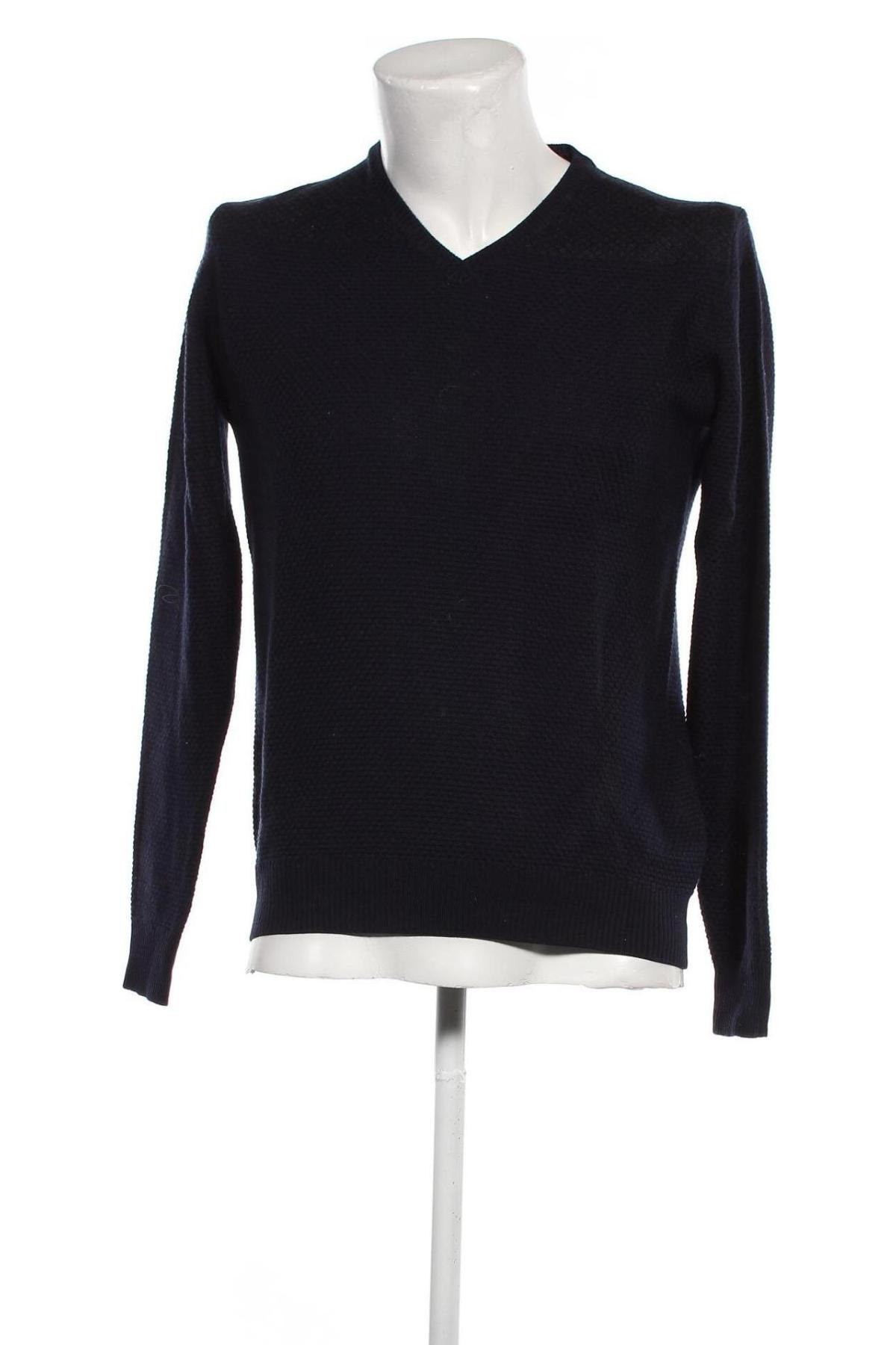 Мъжки пуловер Zara Man, Размер L, Цвят Син, Цена 13,77 лв.