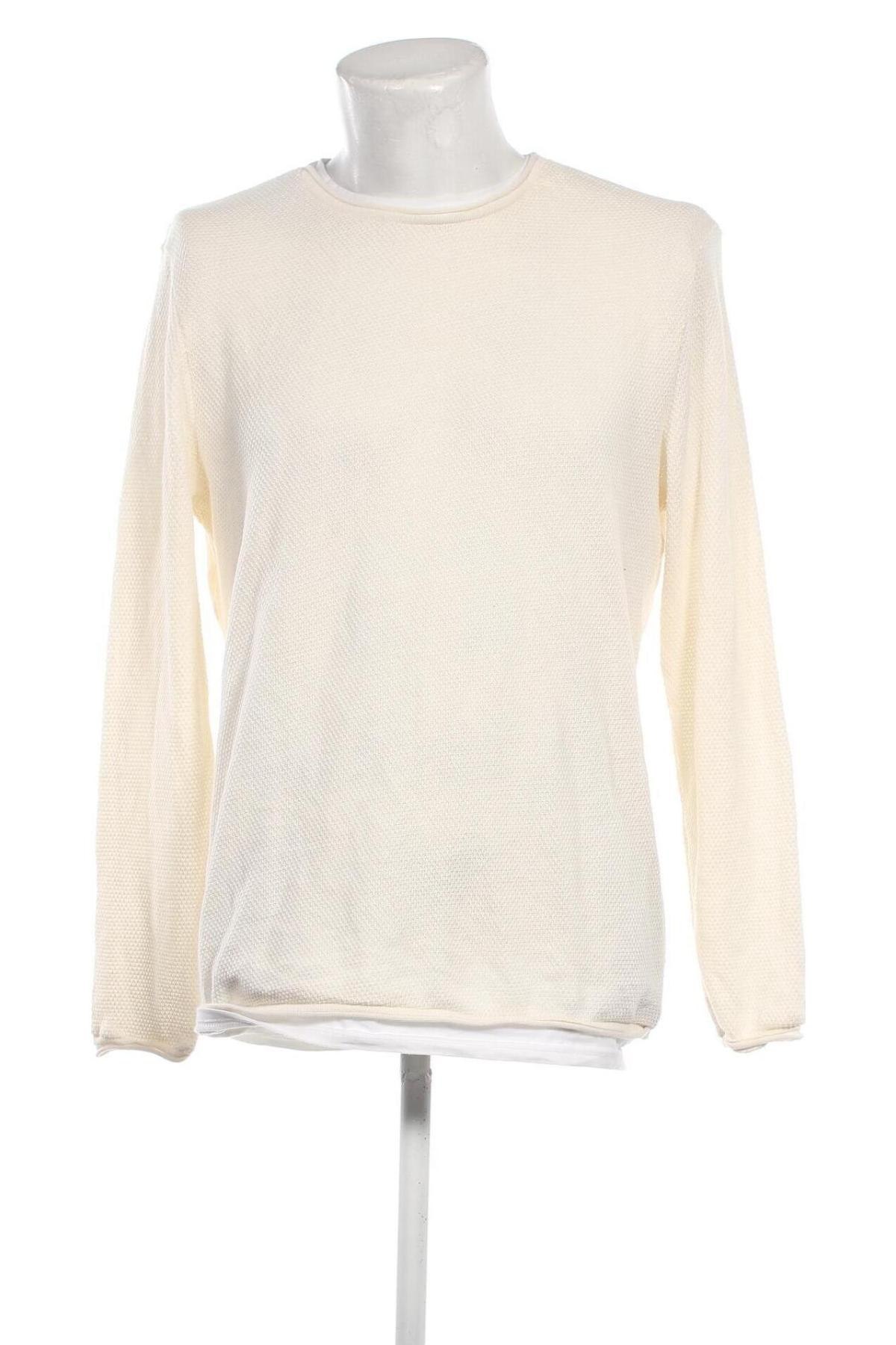 Pánský svetr  Zara Man, Velikost XL, Barva Krémová, Cena  510,00 Kč