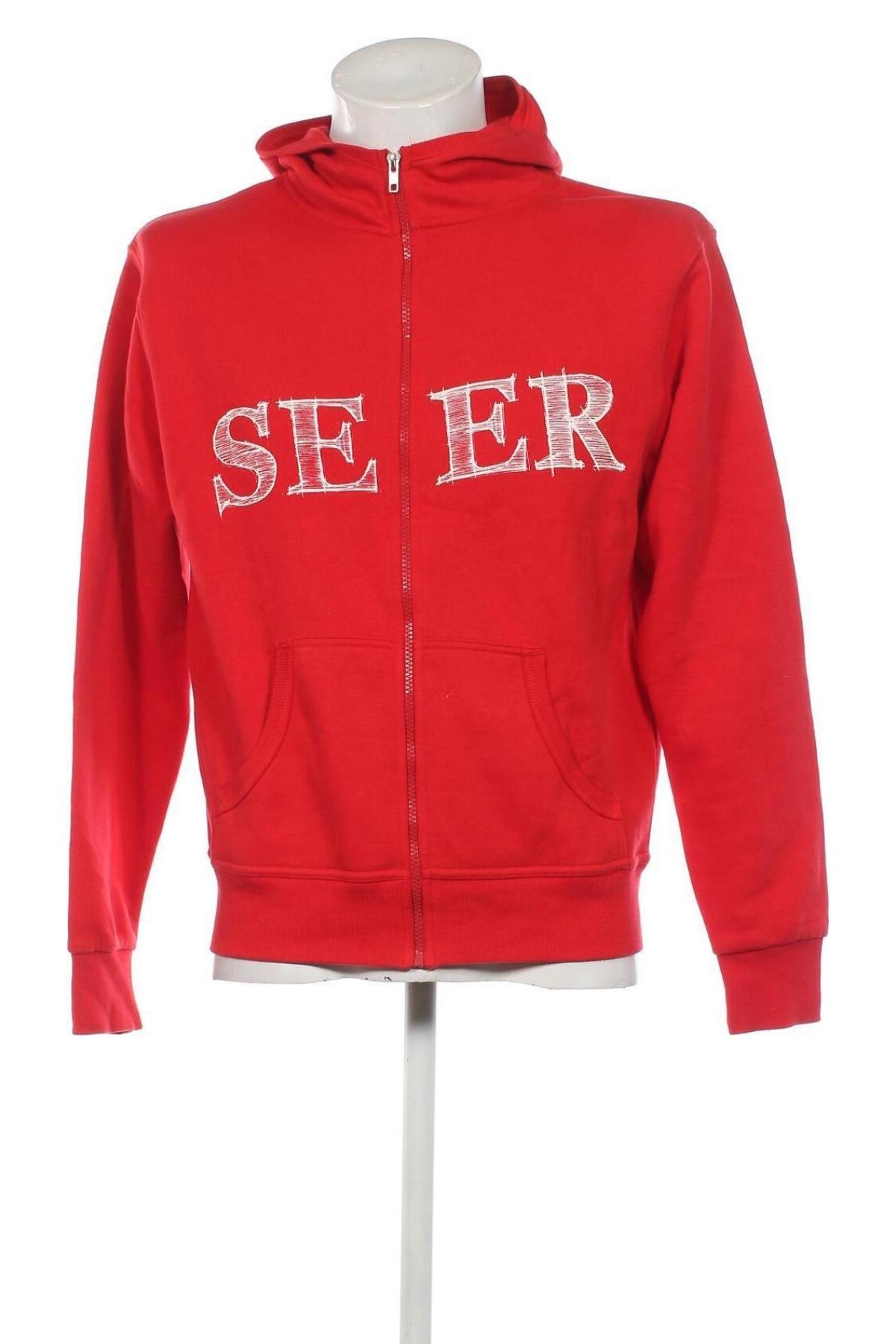 Herren Sweatshirt, Größe M, Farbe Rot, Preis 9,48 €