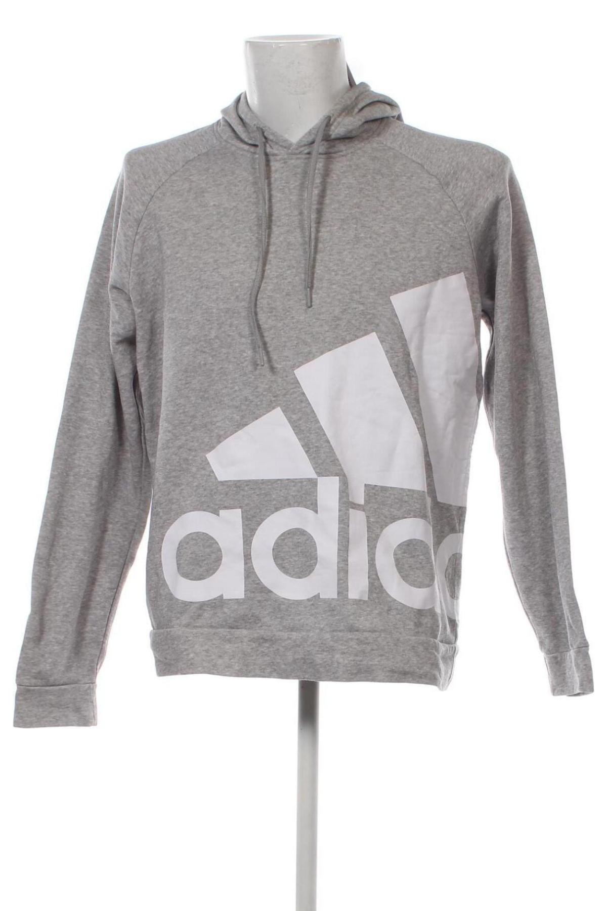 Ανδρικό φούτερ Adidas, Μέγεθος L, Χρώμα Γκρί, Τιμή 29,07 €