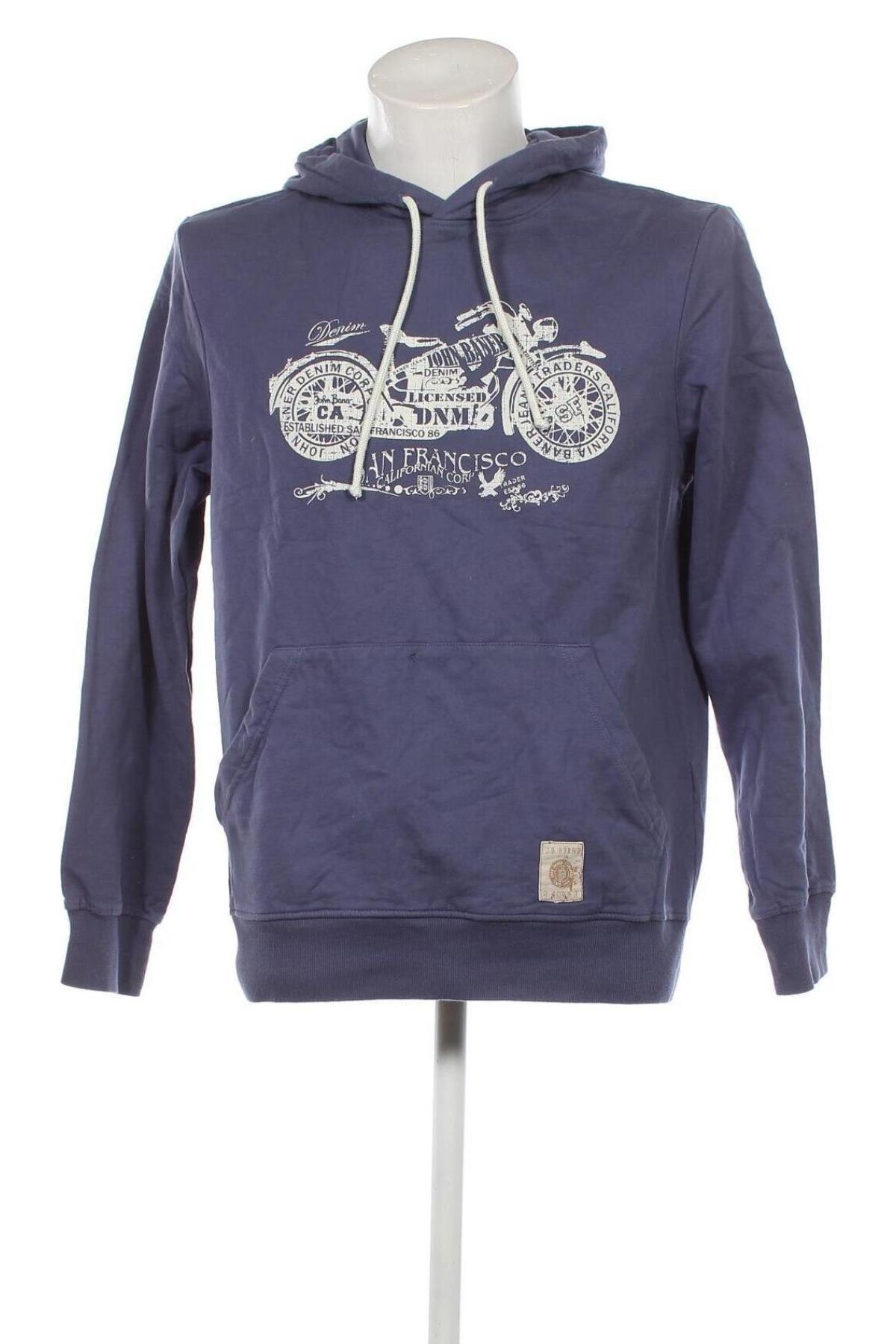 Herren Sweatshirt John Baner, Größe M, Farbe Blau, Preis € 7,26