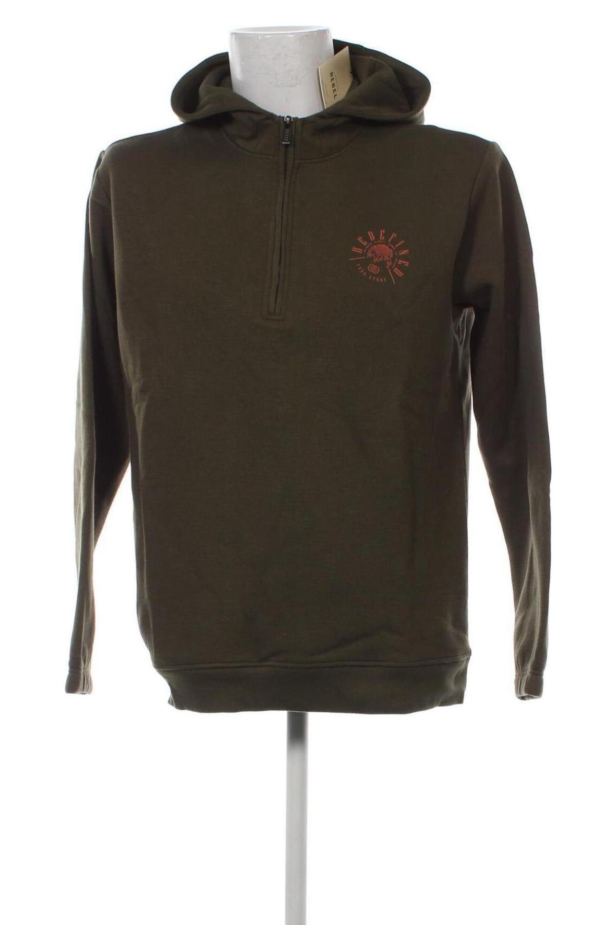 Herren Sweatshirt Rebel, Größe L, Farbe Grün, Preis 15,41 €