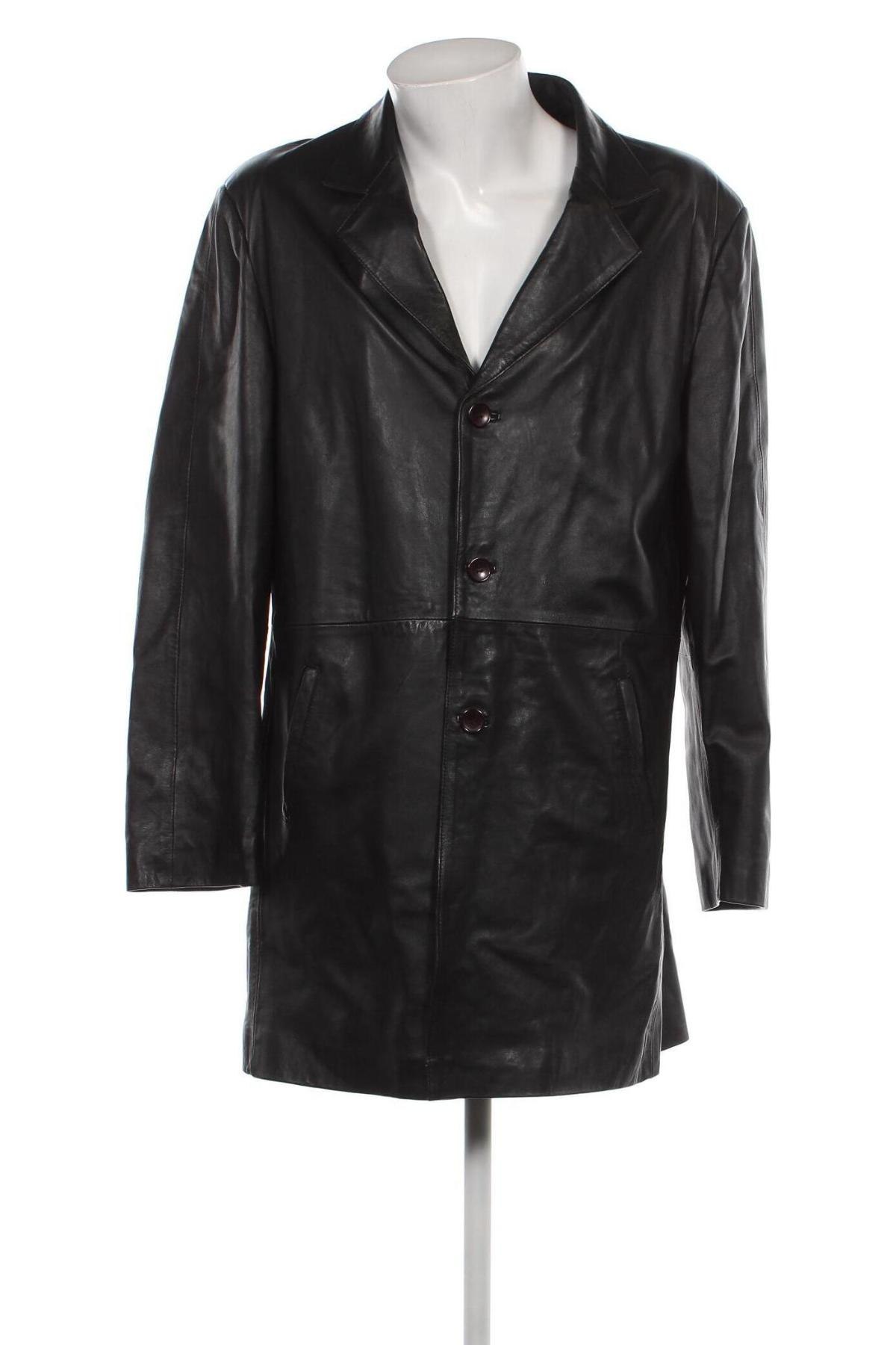 Pánska kožená bunda , Veľkosť XL, Farba Čierna, Cena  49,14 €