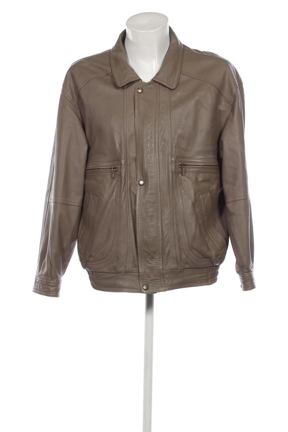 Pánska kožená bunda , Veľkosť XL, Farba Béžová, Cena  54,73 €