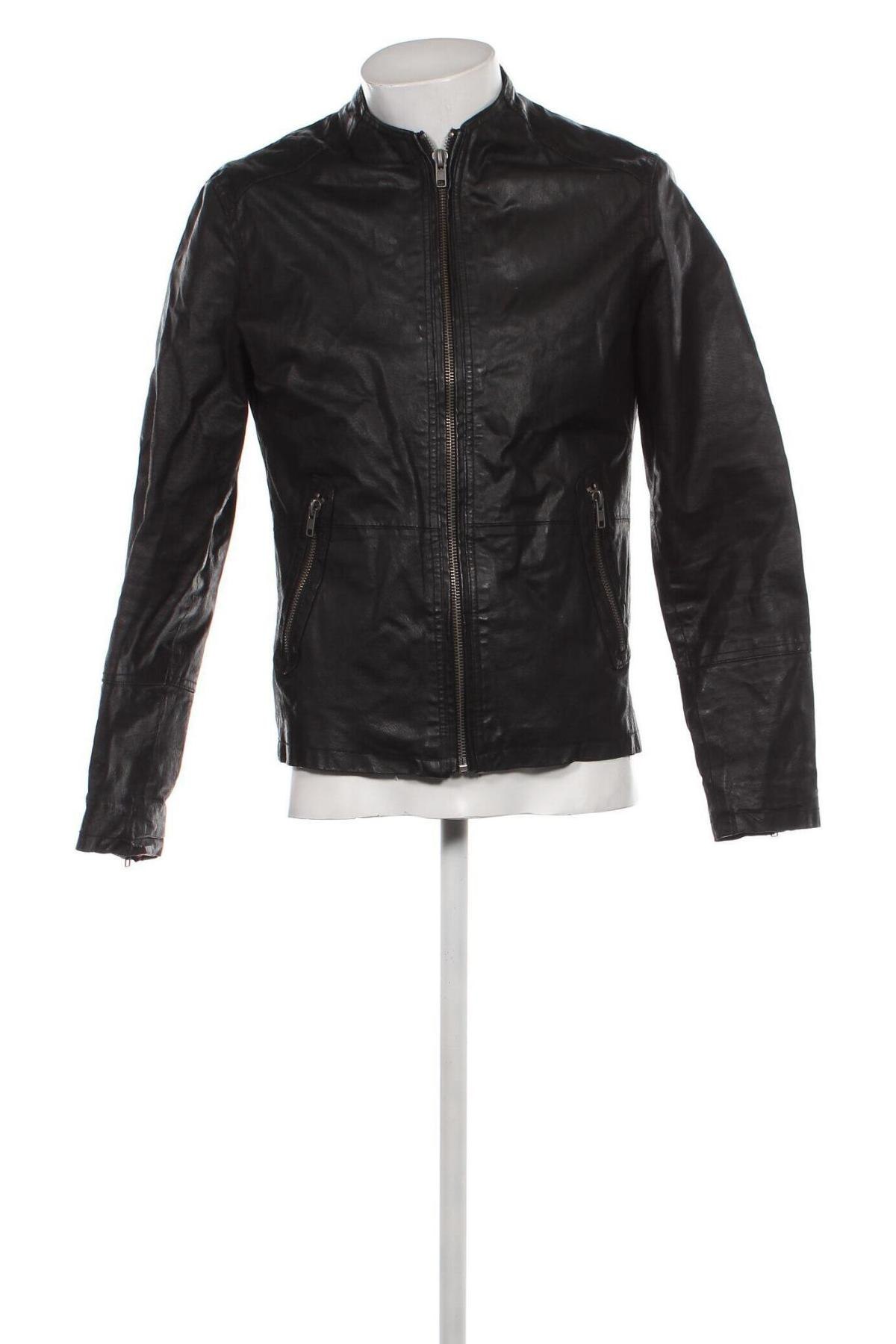 Pánska kožená bunda  Barneys, Veľkosť S, Farba Čierna, Cena  106,70 €