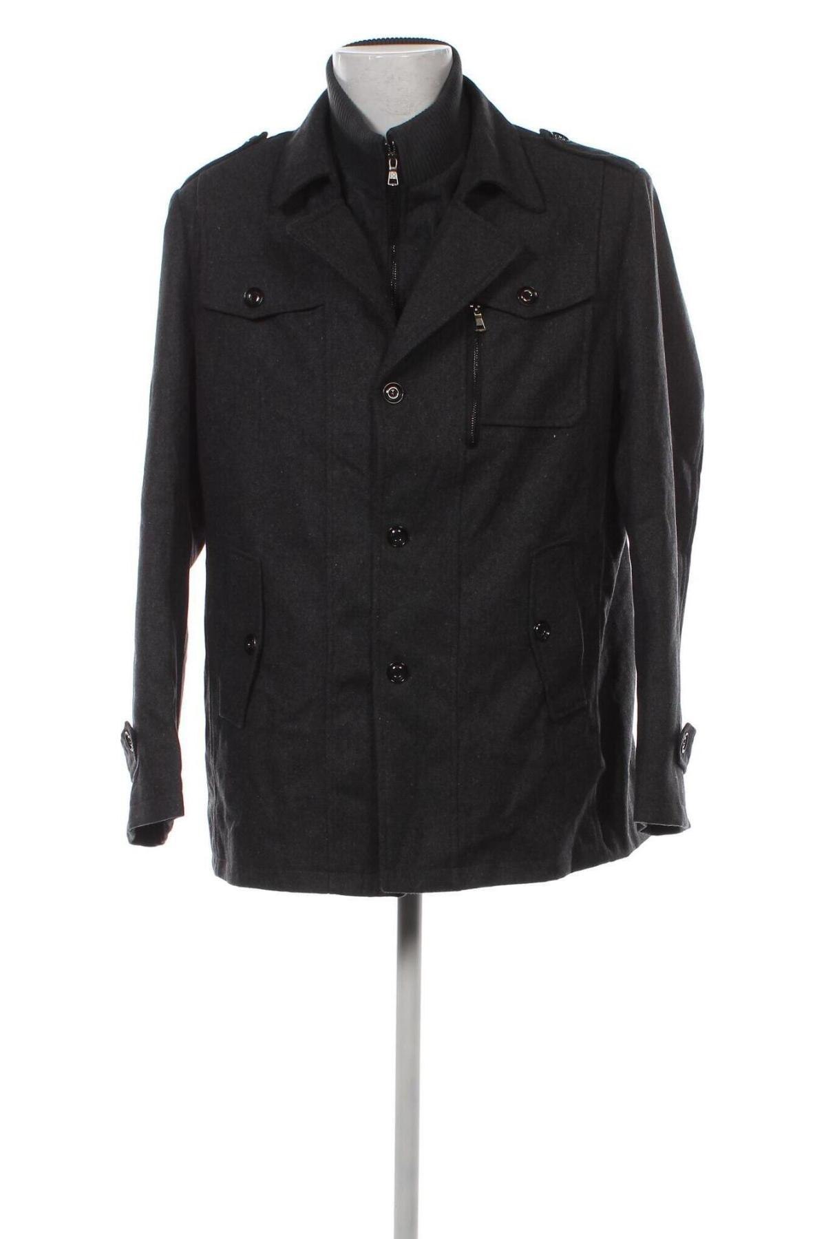 Мъжко палто, Размер XXL, Цвят Сив, Цена 57,78 лв.